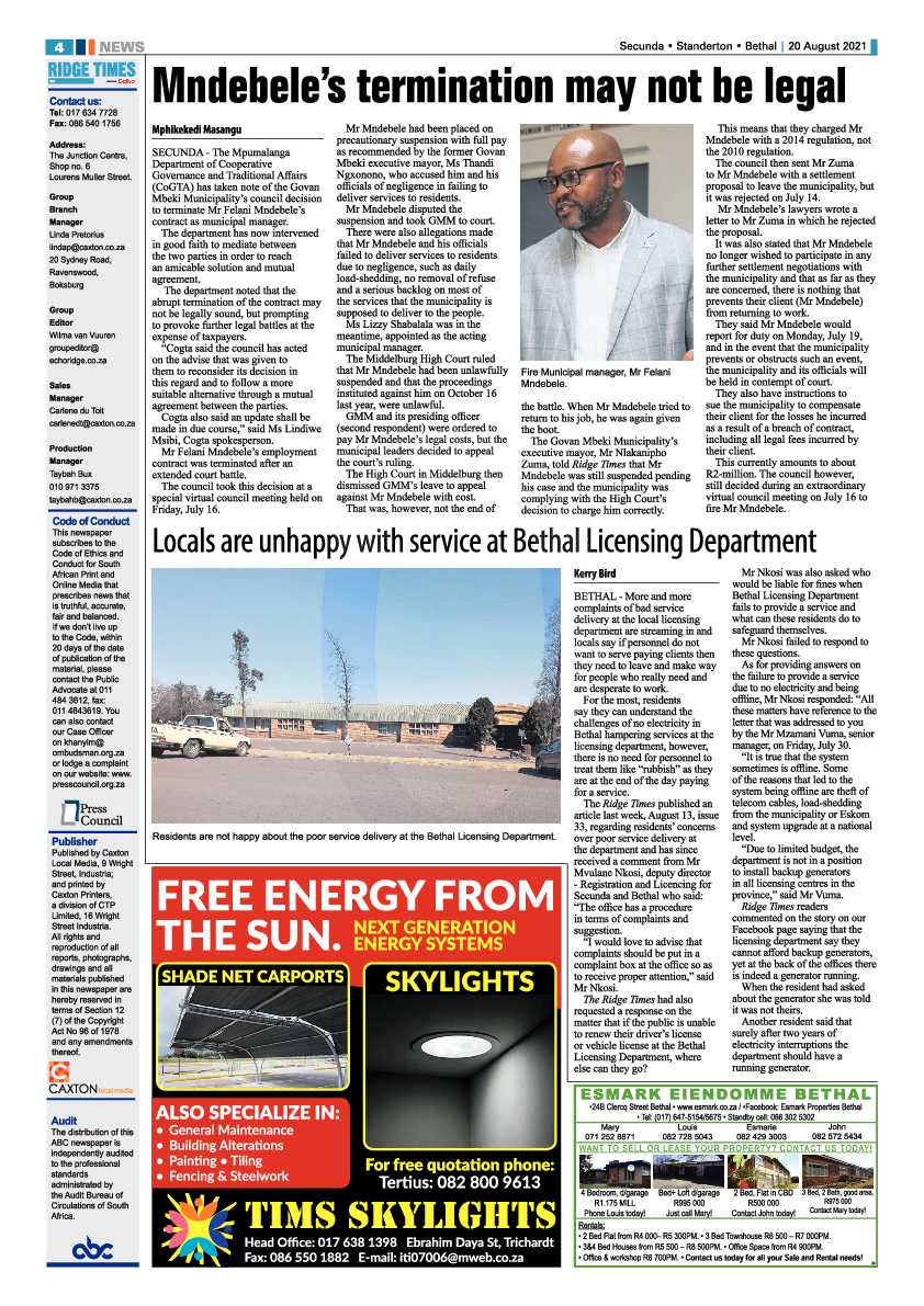 Ridge Times 20 August 2021 page 6