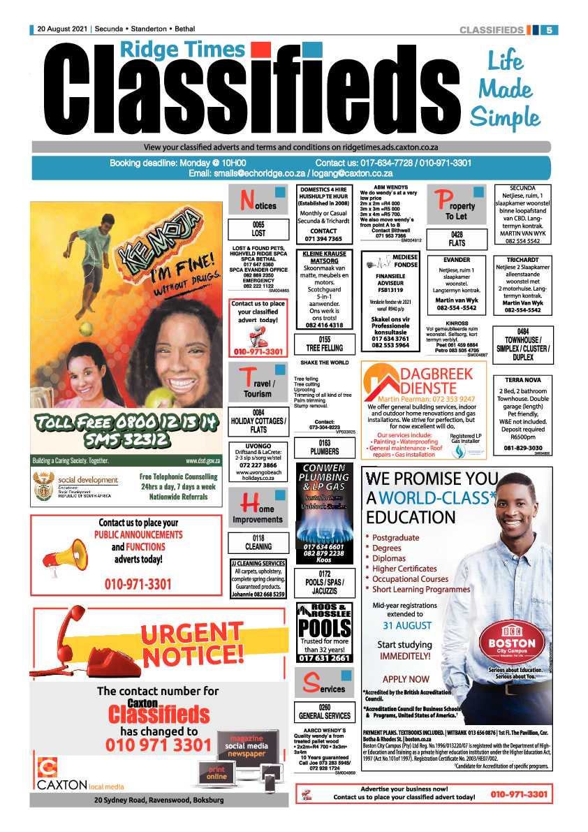 Ridge Times 20 August 2021 page 7