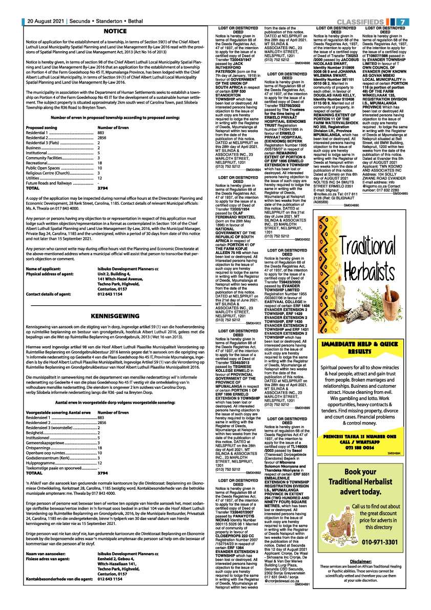 Ridge Times 20 August 2021 page 9