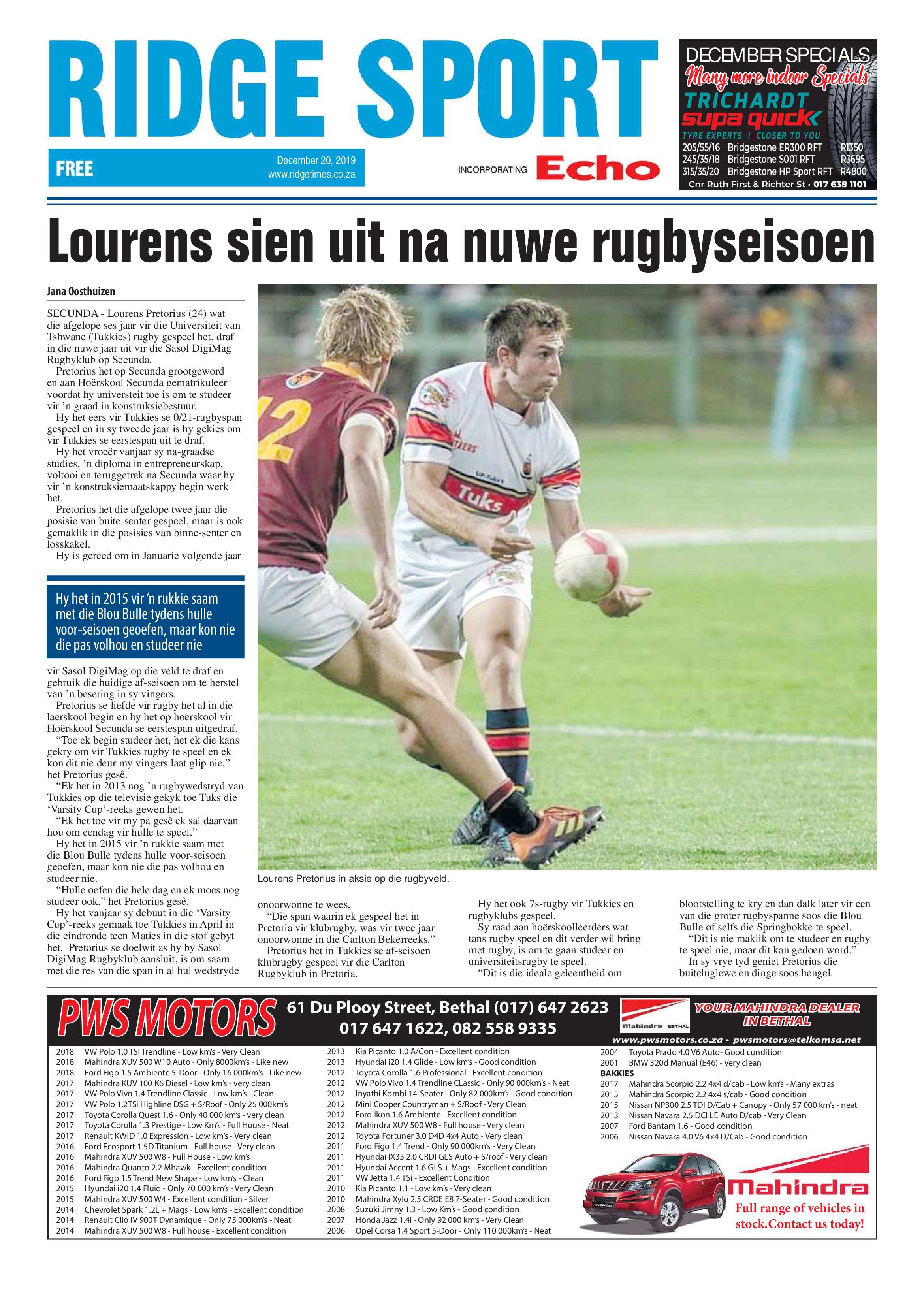 Ridge Times 20 December 2019 page 16