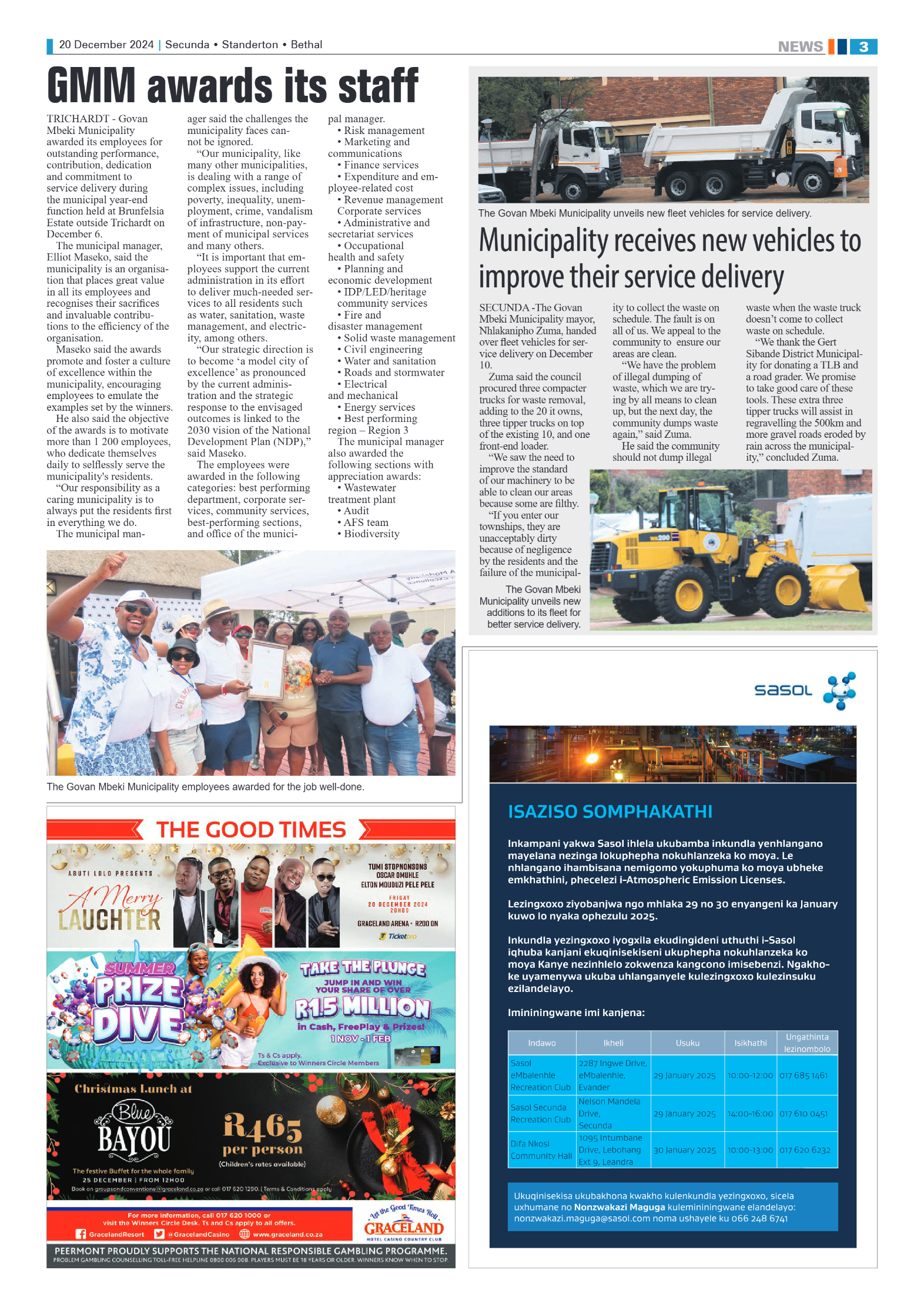 Ridge Times 20 December 2024 page 3