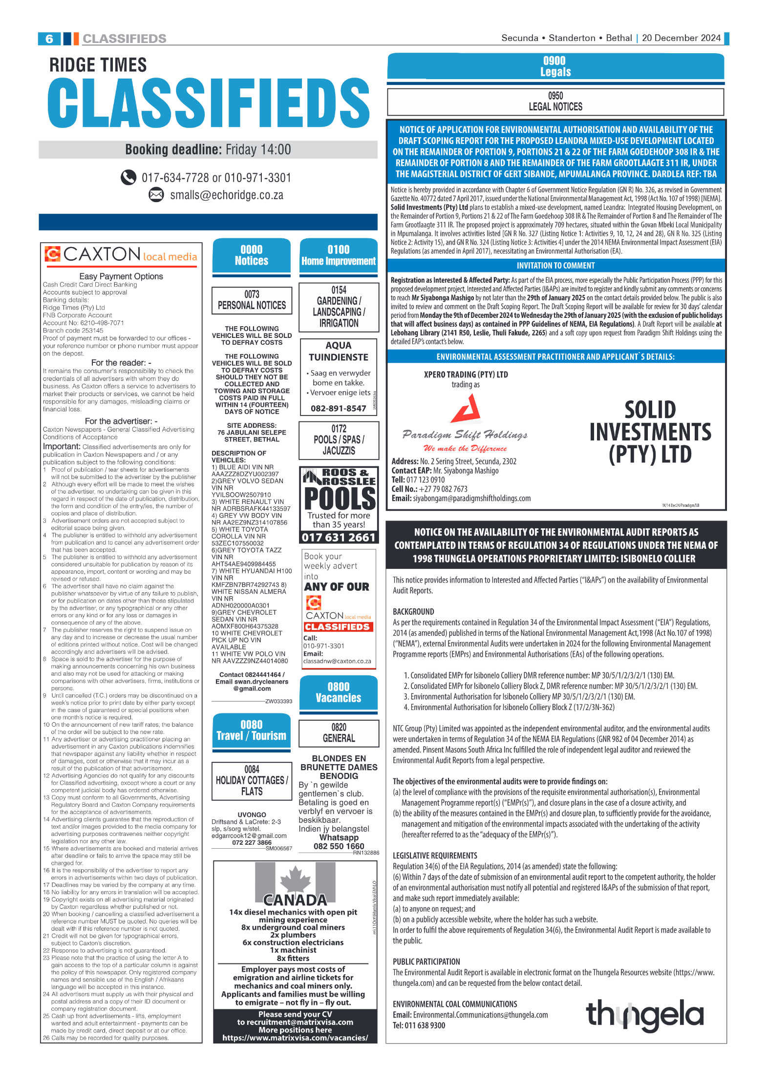 Ridge Times 20 December 2024 page 6