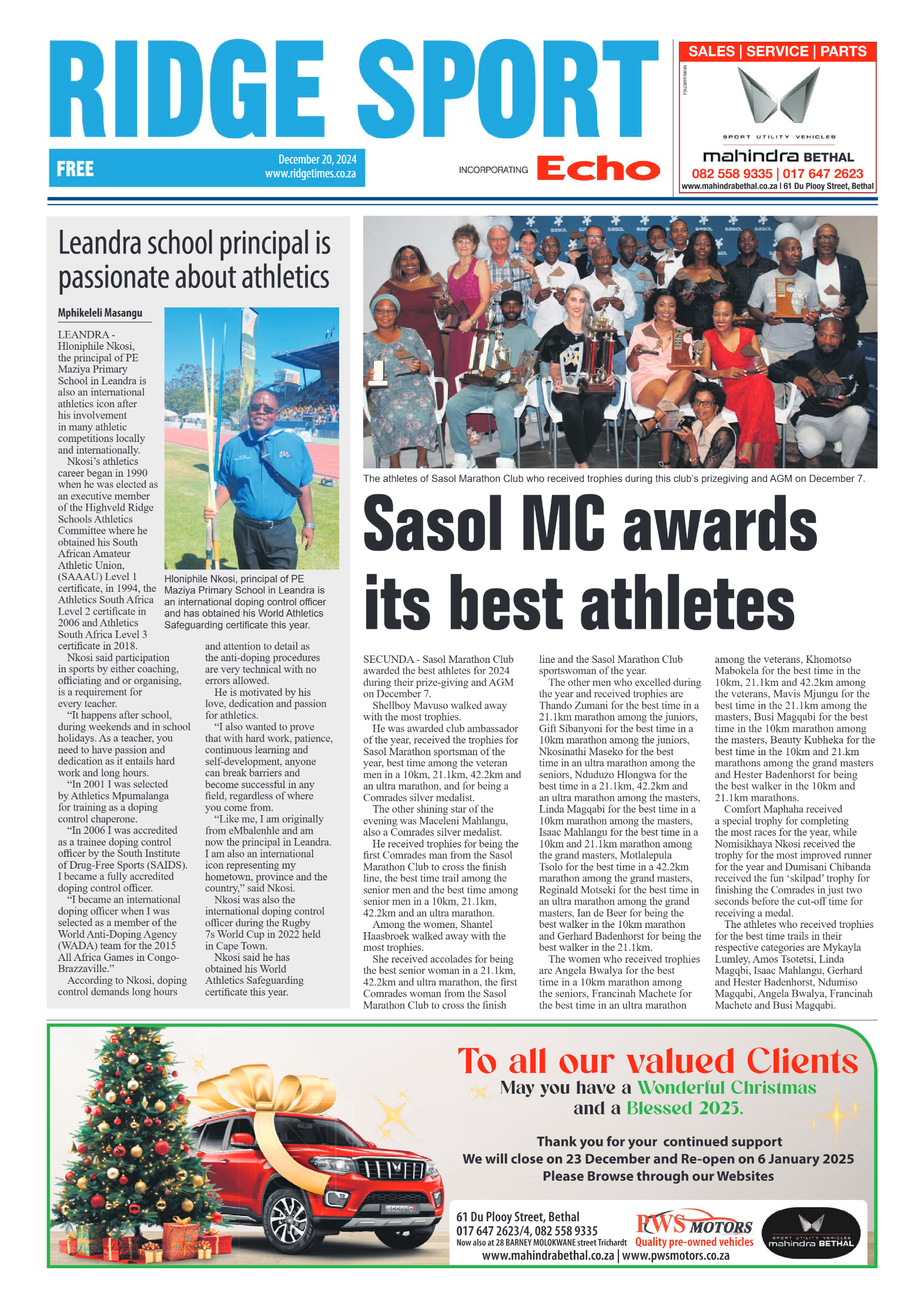 Ridge Times 20 December 2024 page 8