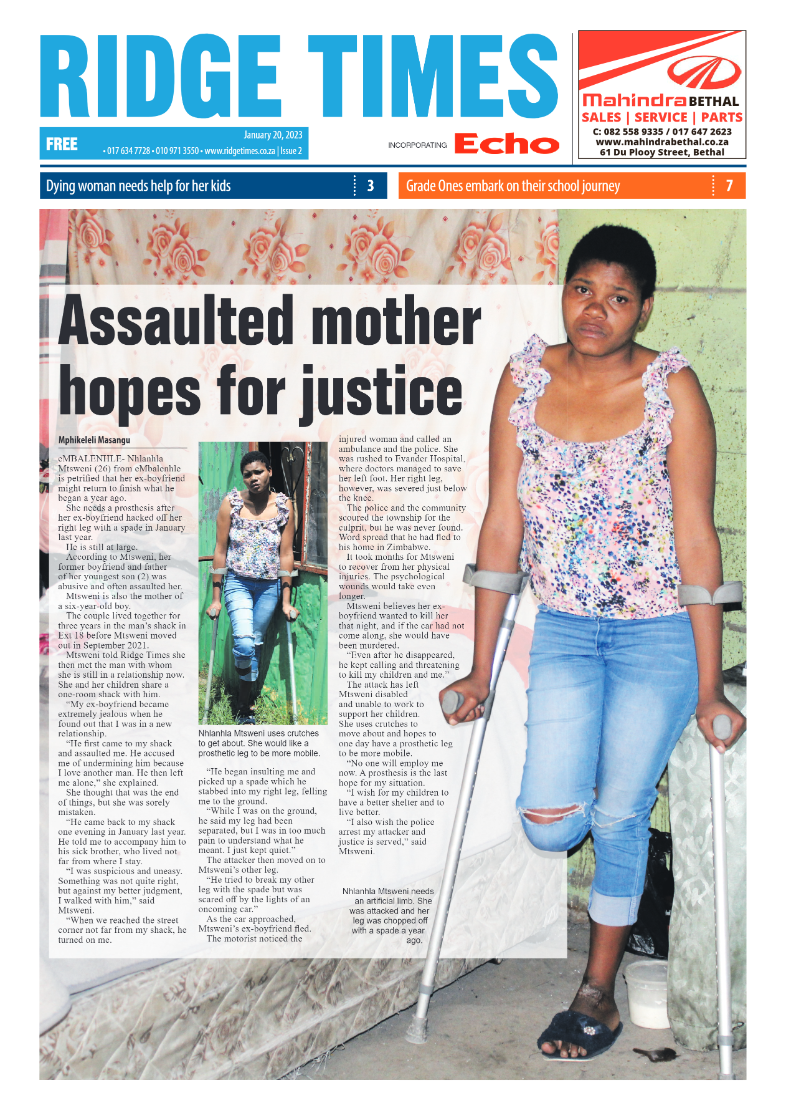 Ridge Times 20 January 2023 page 1