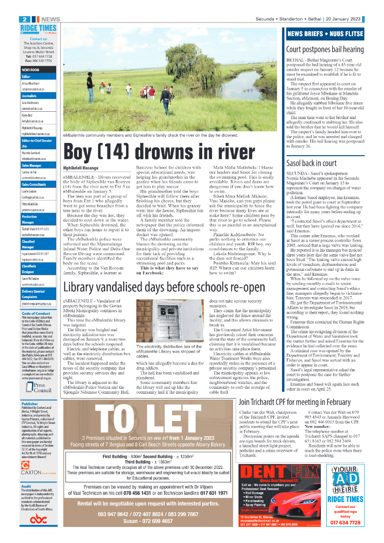 Ridge Times 20 January 2023 page 2