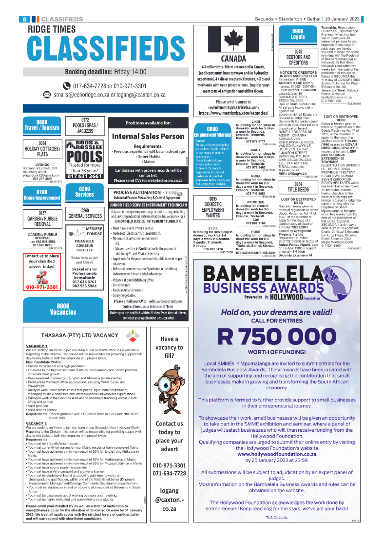 Ridge Times 20 January 2023 page 6