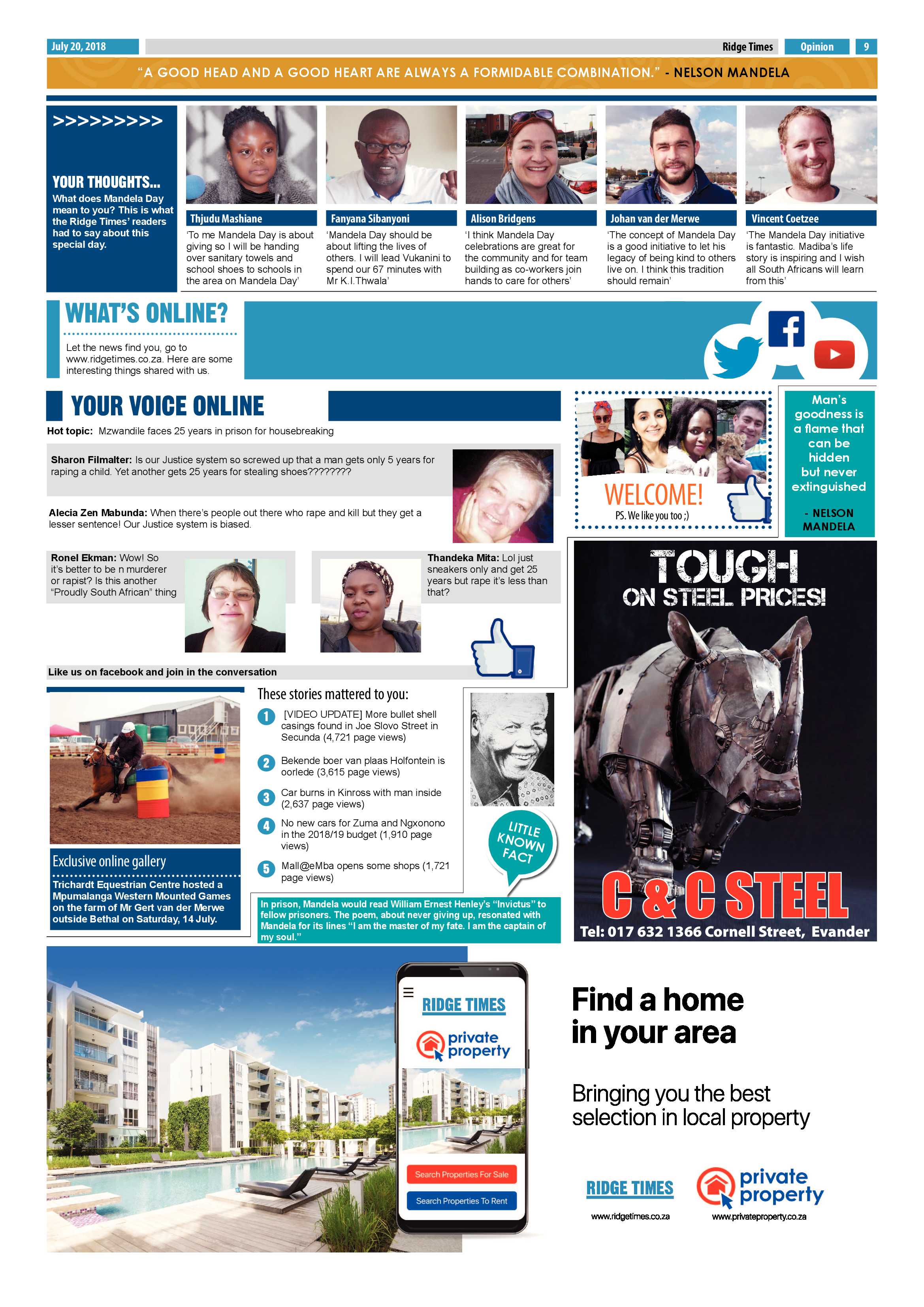 Ridge Times 20 July 2018 page 11