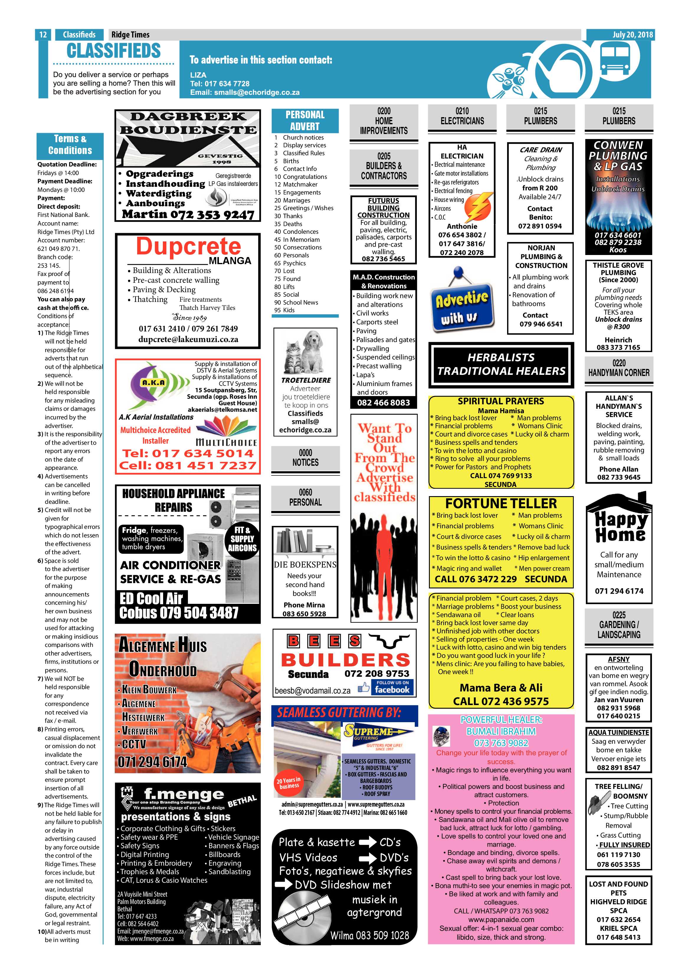 Ridge Times 20 July 2018 page 14