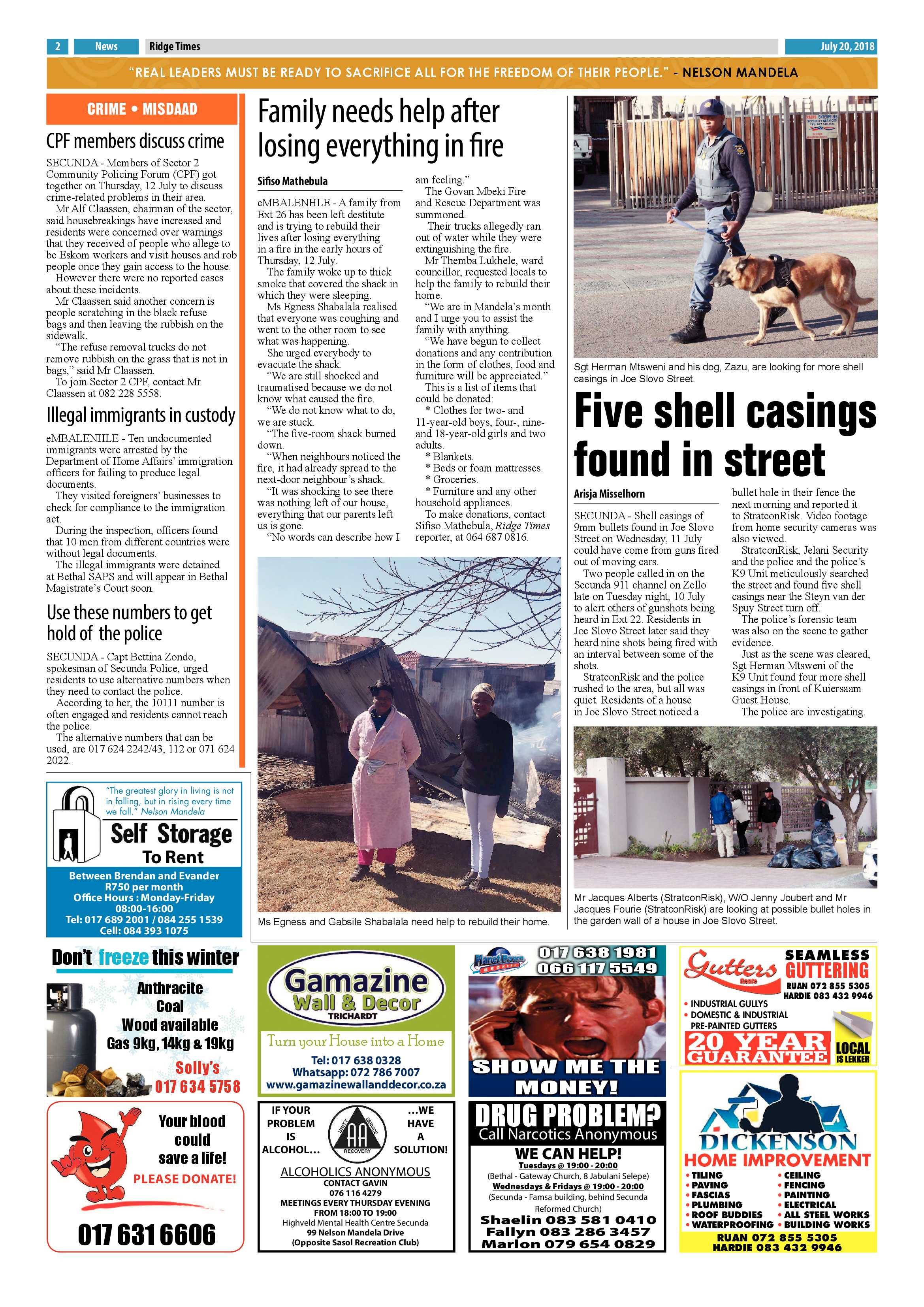 Ridge Times 20 July 2018 page 4