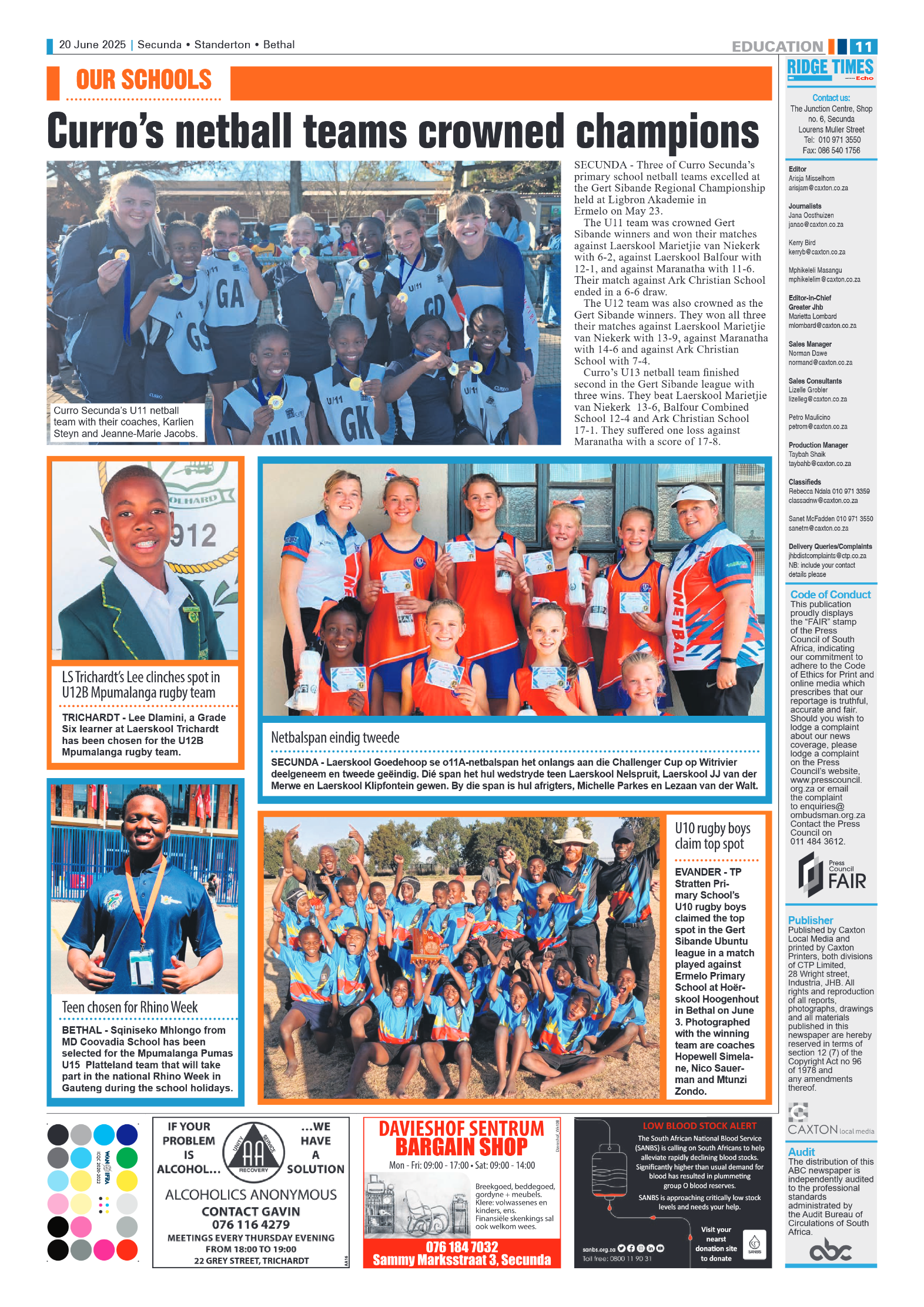 Ridge Times 20 June 2025 page 11