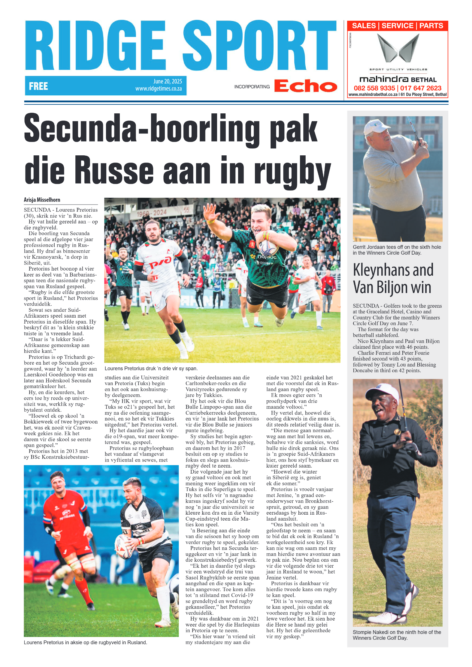 Ridge Times 20 June 2025 page 12