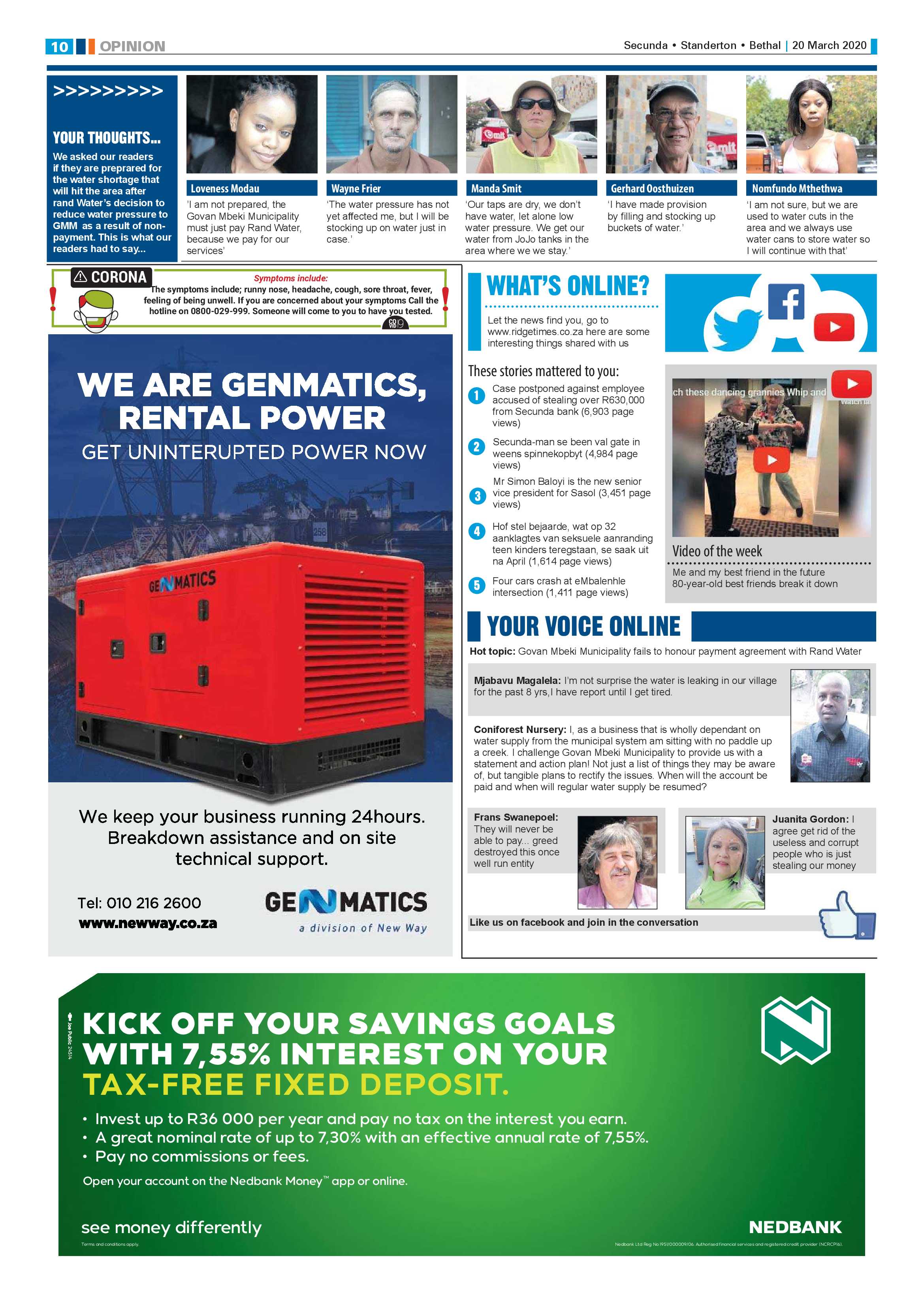 Ridge Times 20 March 2020 page 10