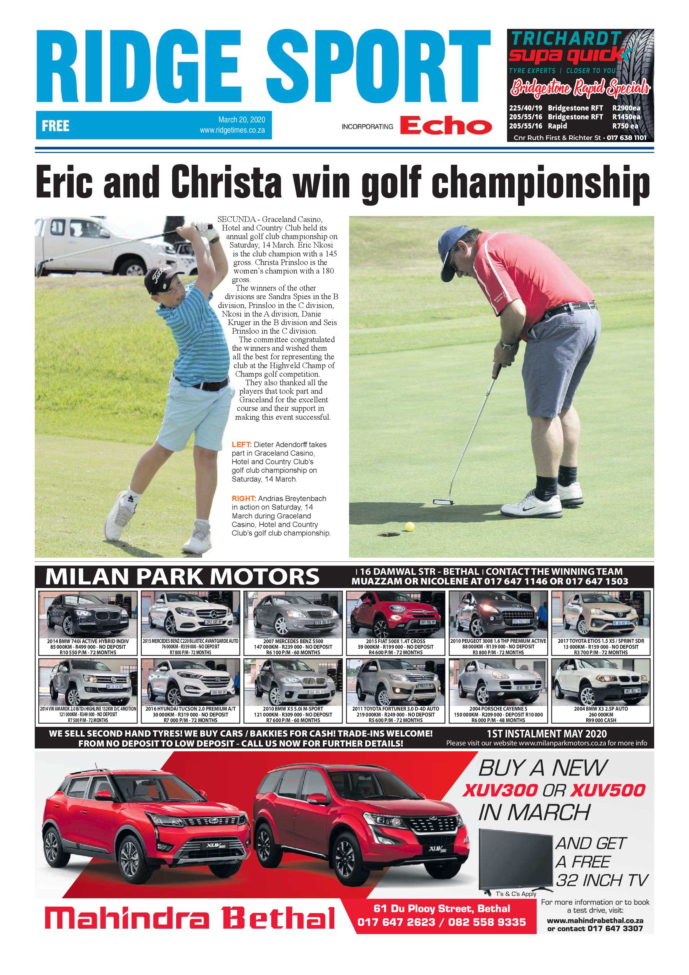 Ridge Times 20 March 2020 page 16