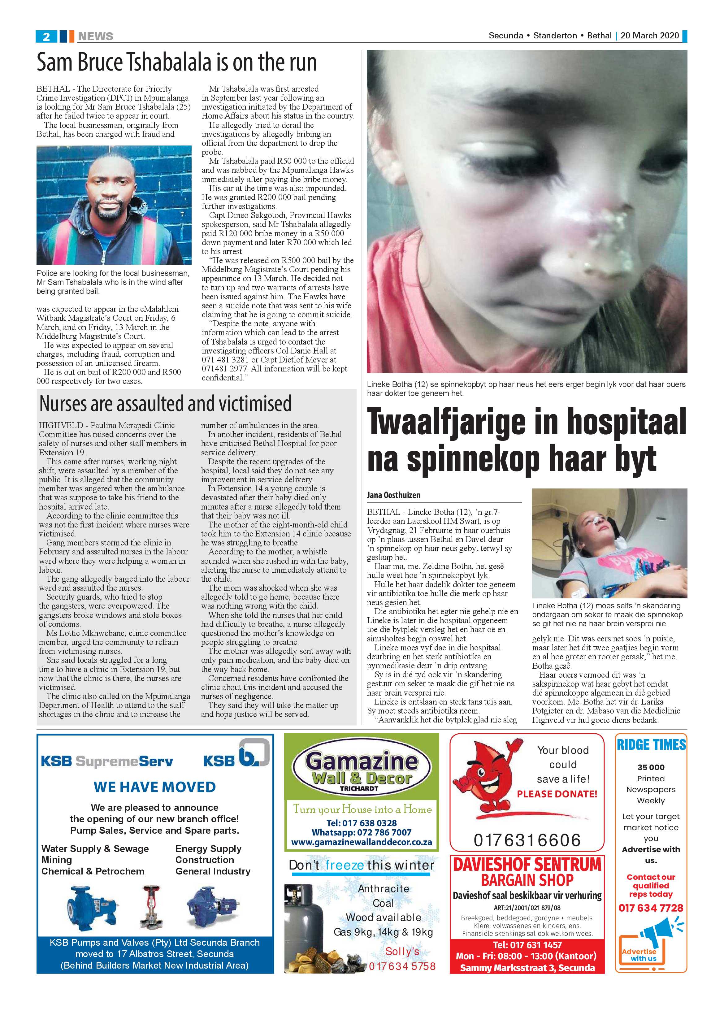 Ridge Times 20 March 2020 page 2