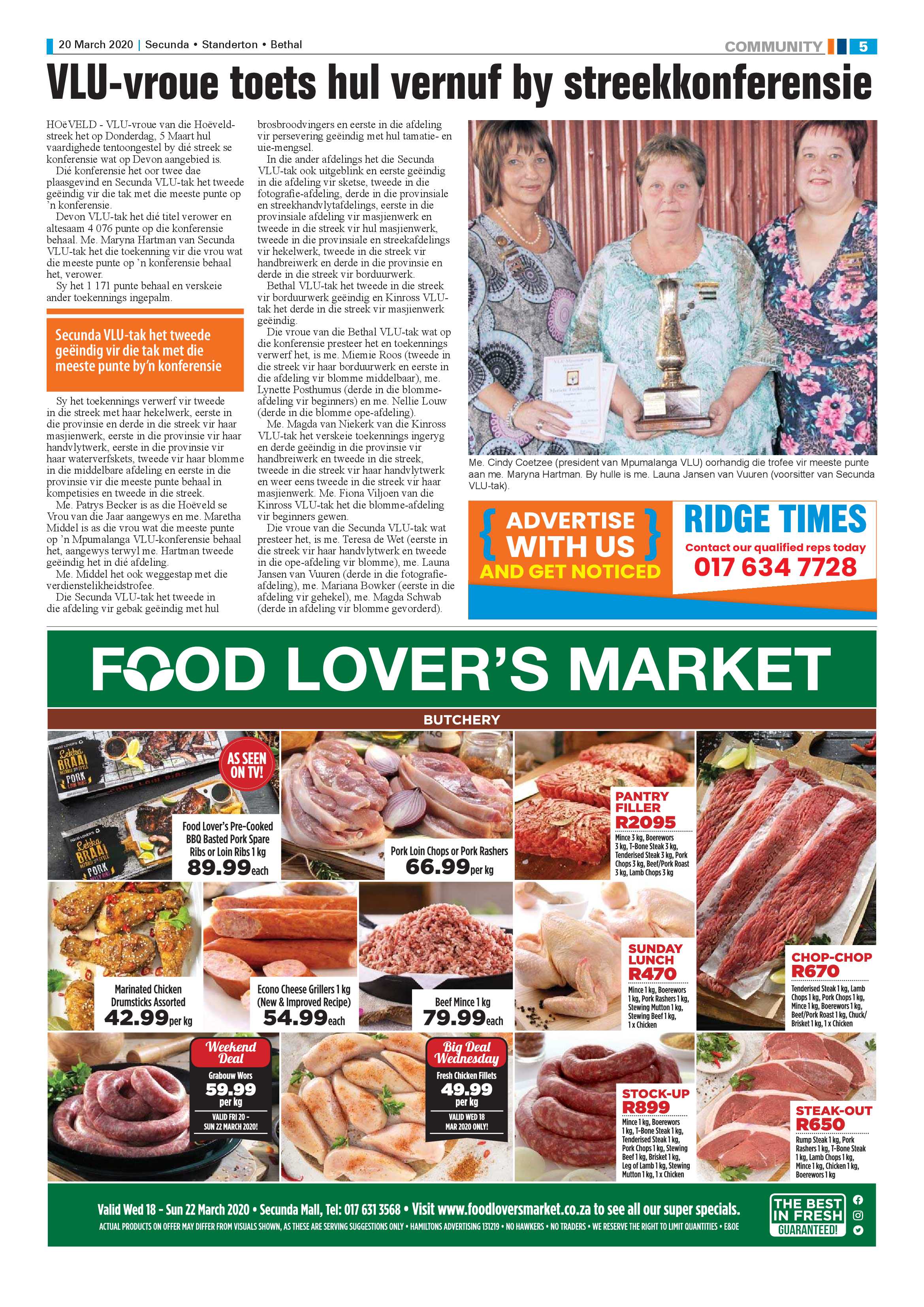 Ridge Times 20 March 2020 page 5