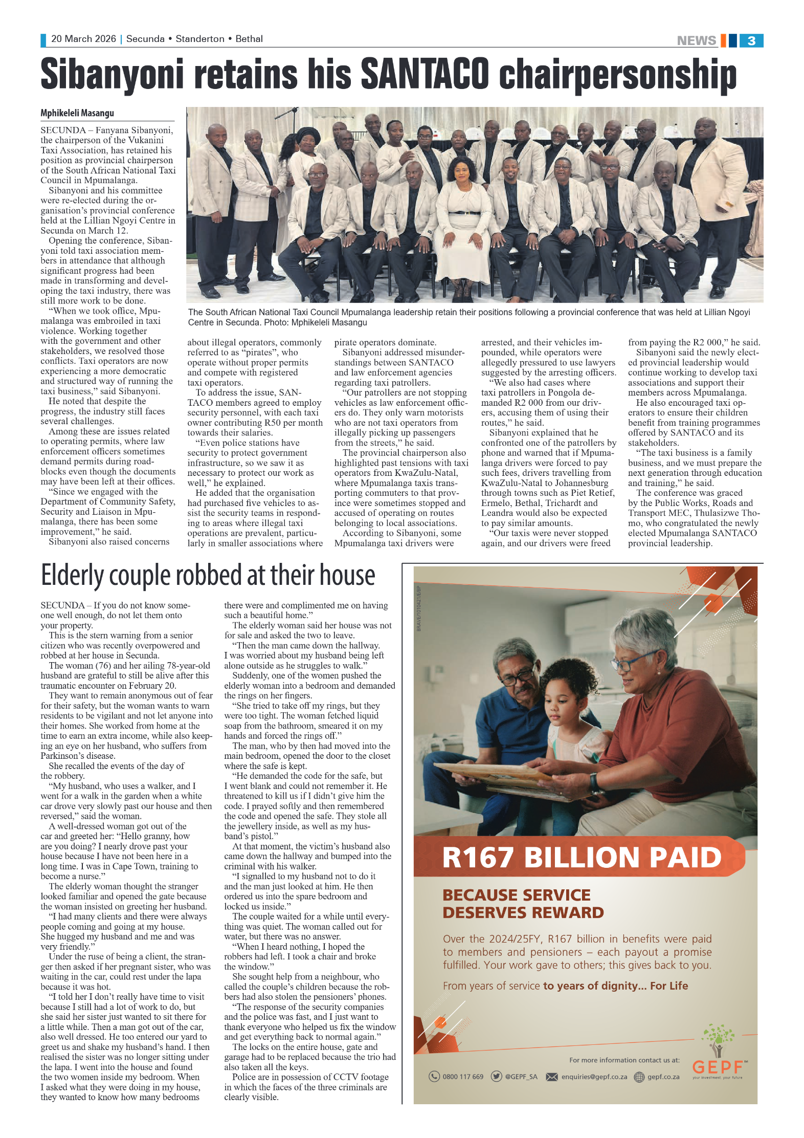 Ridge Times 20 March 2026 page 3