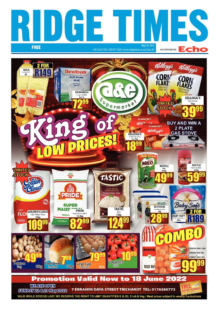 Ridge Times 20 May 2022 page 1
