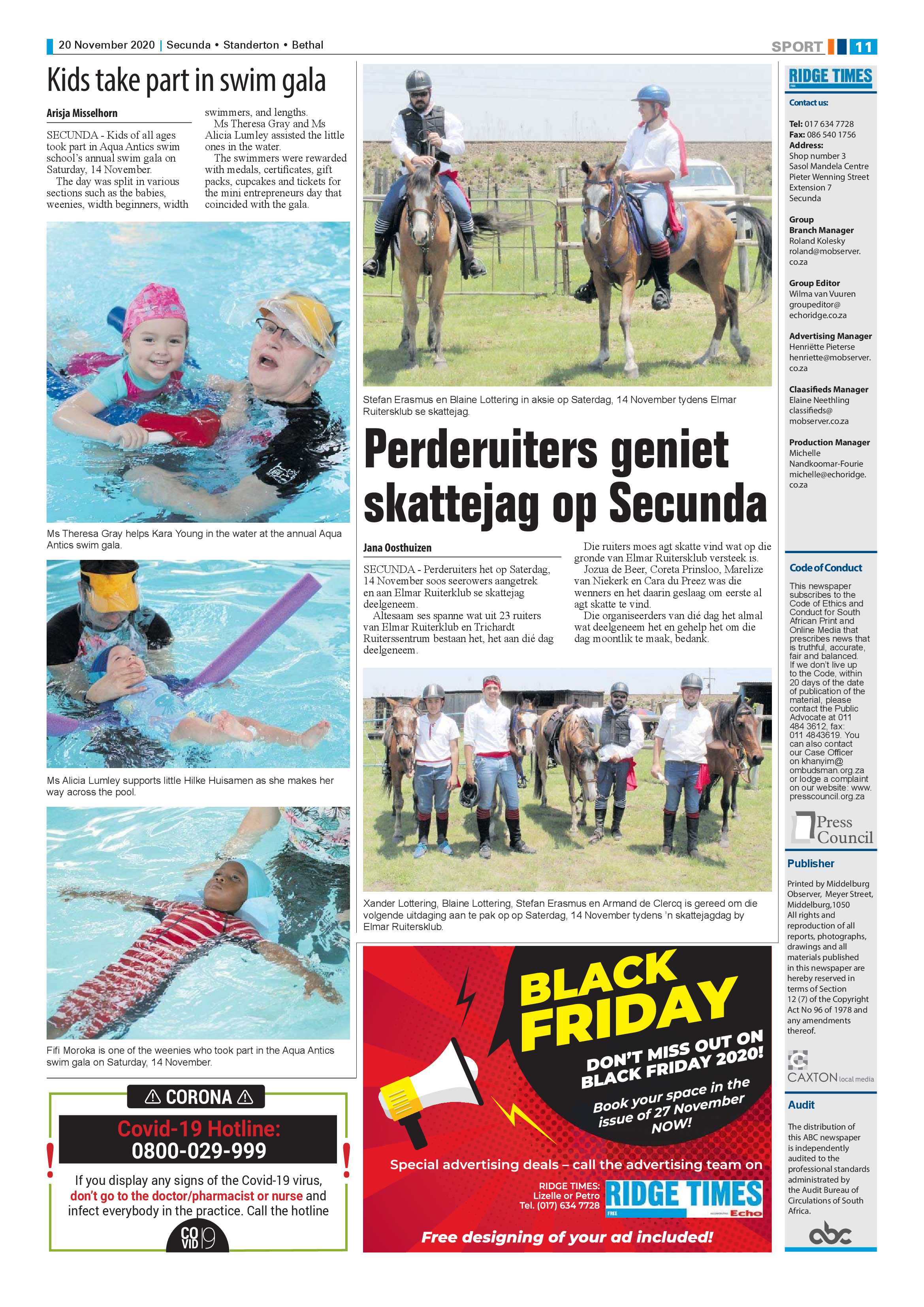 Ridge Times 20 November 2020 page 13