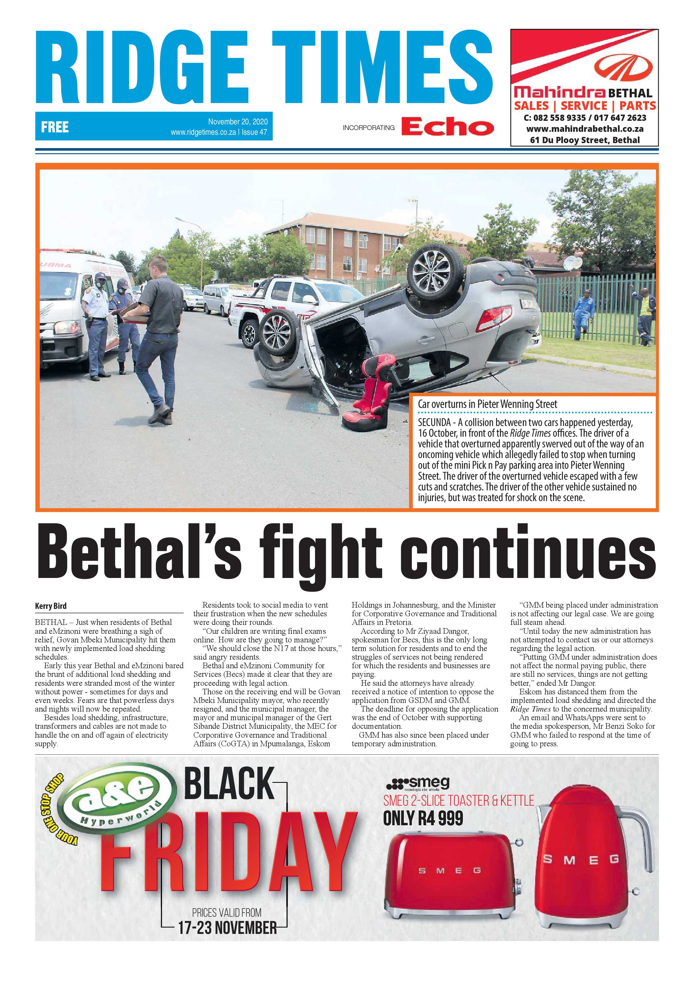 Ridge Times 20 November 2020 page 3