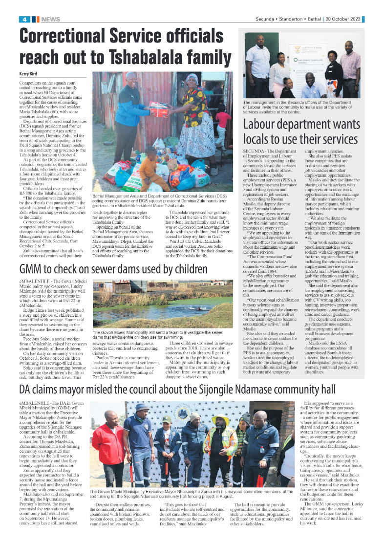 Ridge Times 20 October 2023 page 4