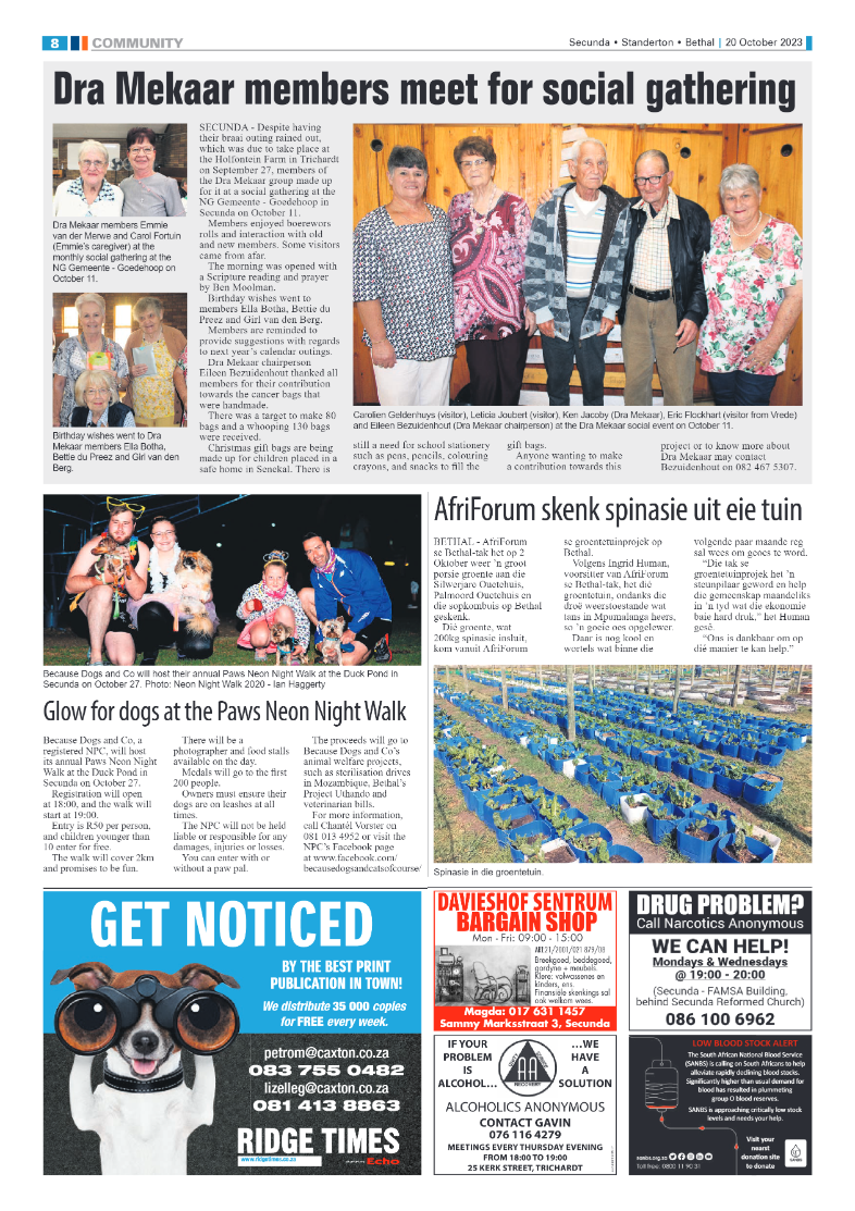 Ridge Times 20 October 2023 page 8