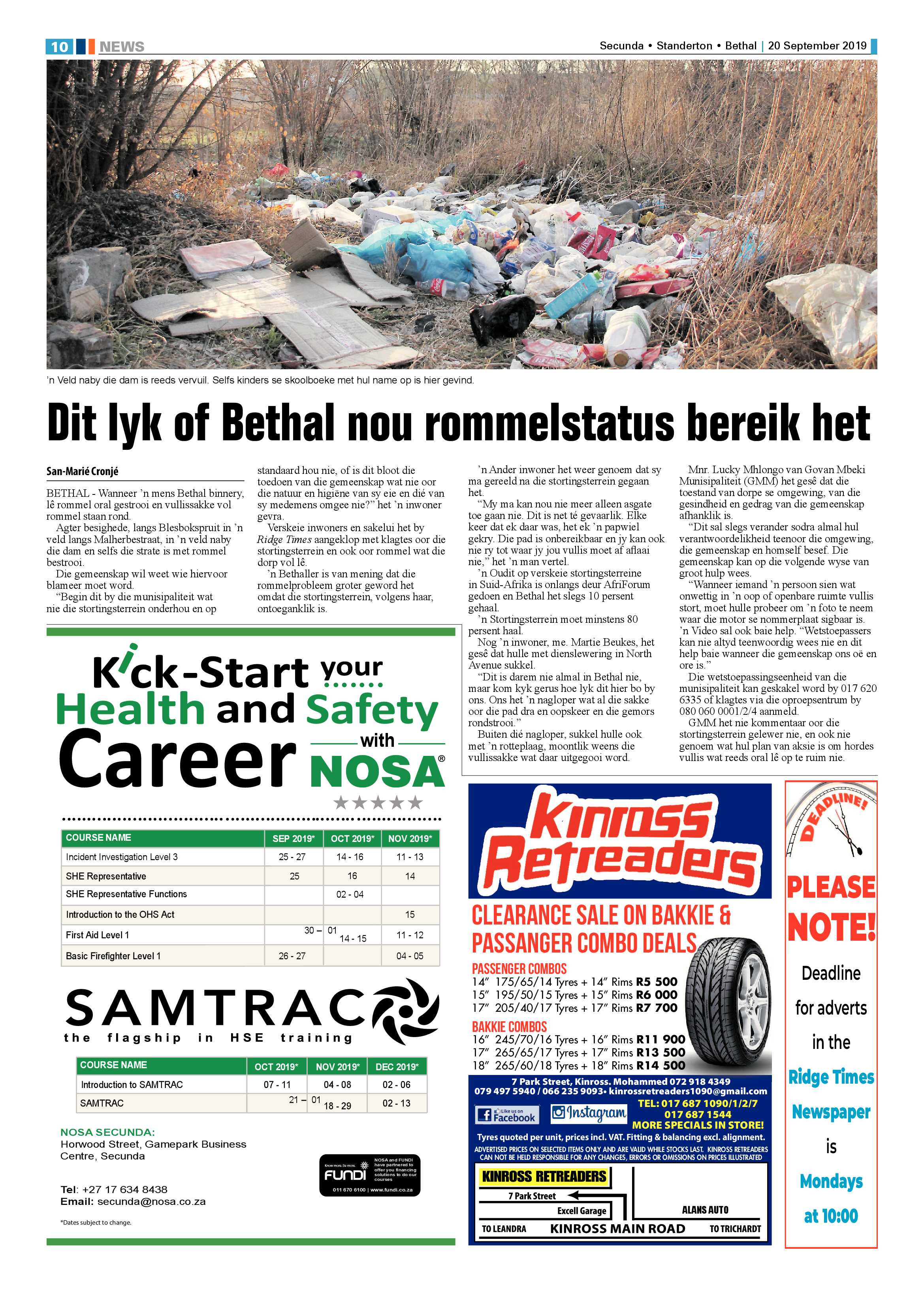 Ridge Times 20 September 2019 page 10