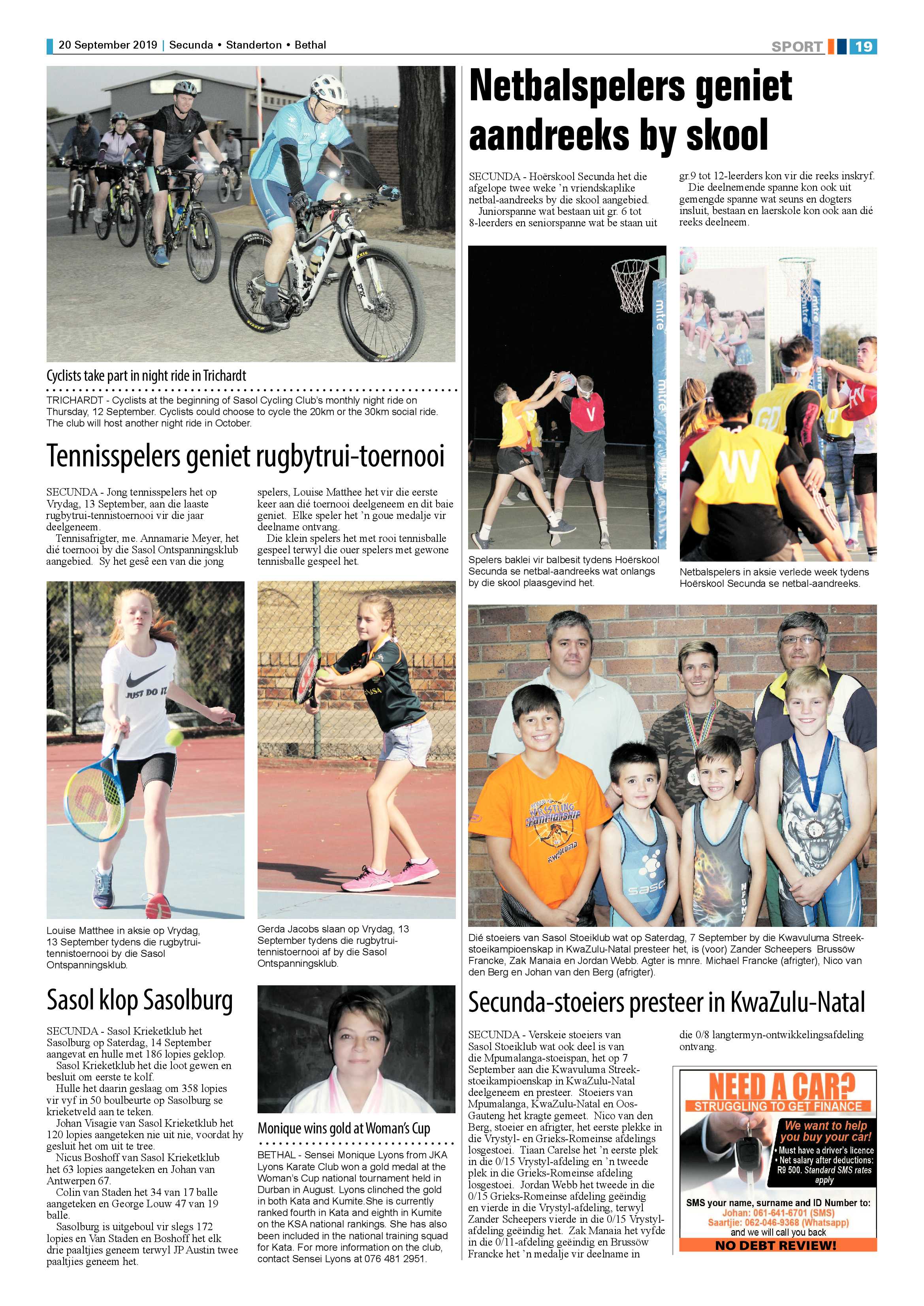 Ridge Times 20 September 2019 page 19