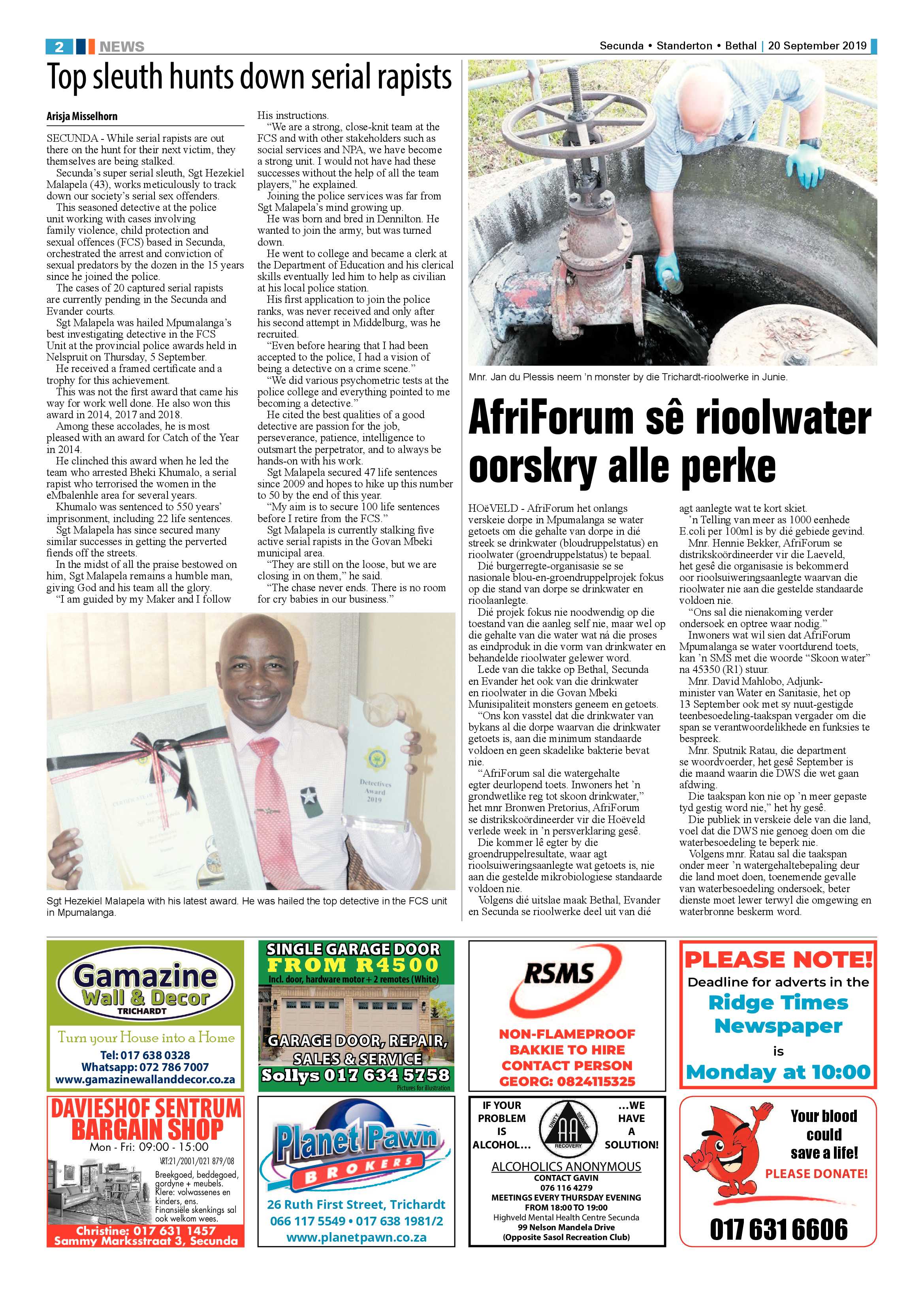 Ridge Times 20 September 2019 page 2