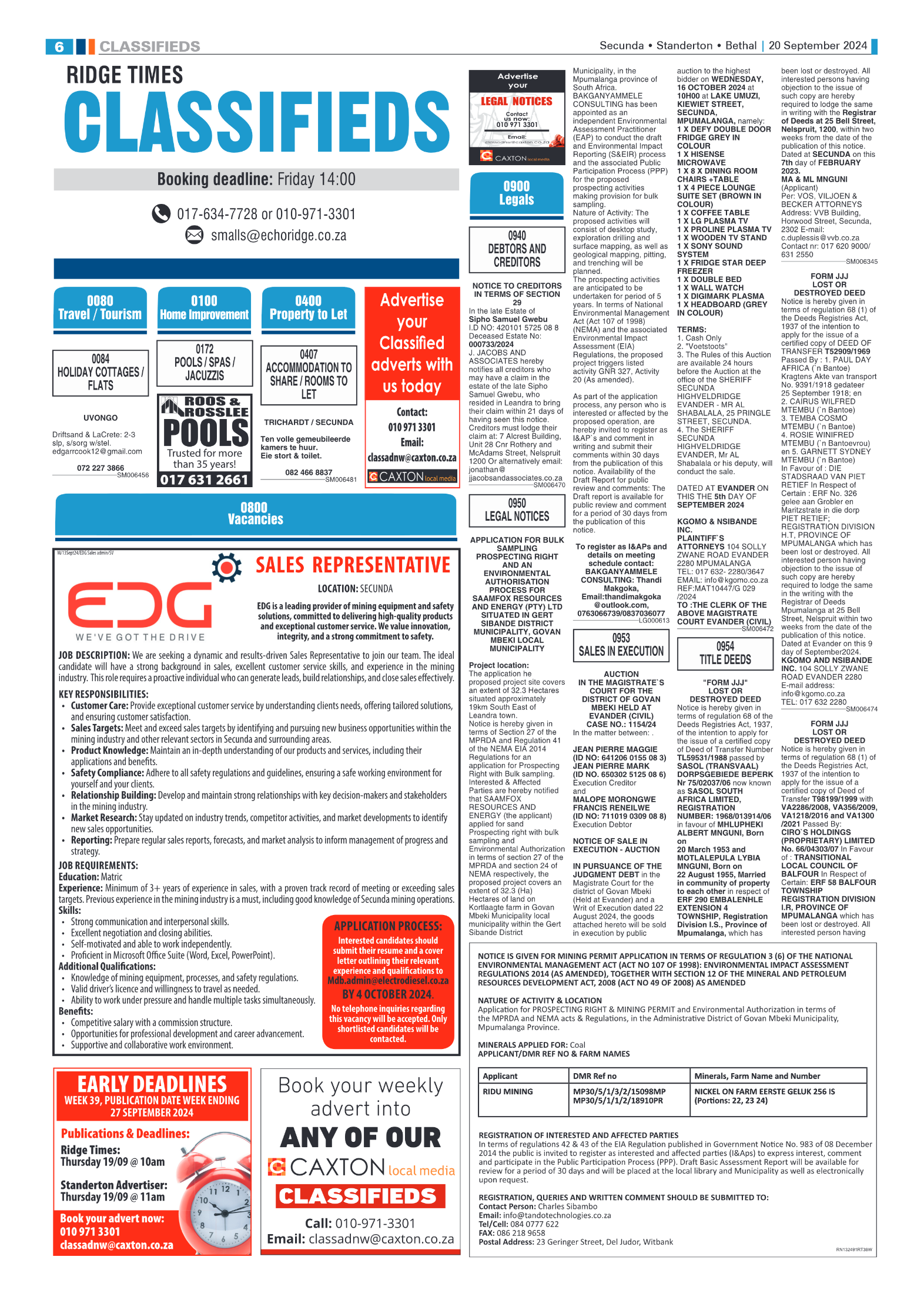 Ridge Times 20 September 2024 page 6
