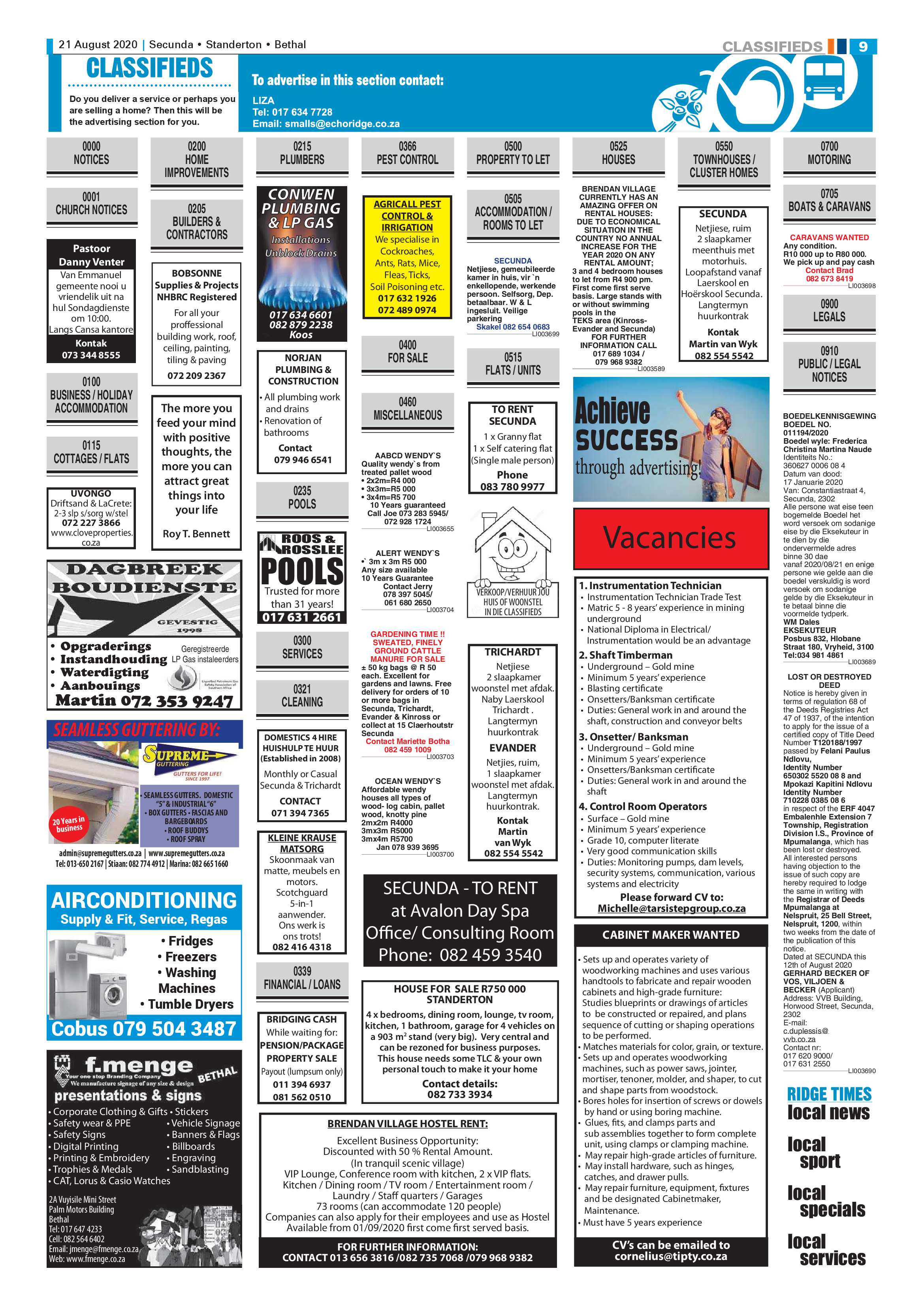 Ridge Times 21 August 2020 page 11