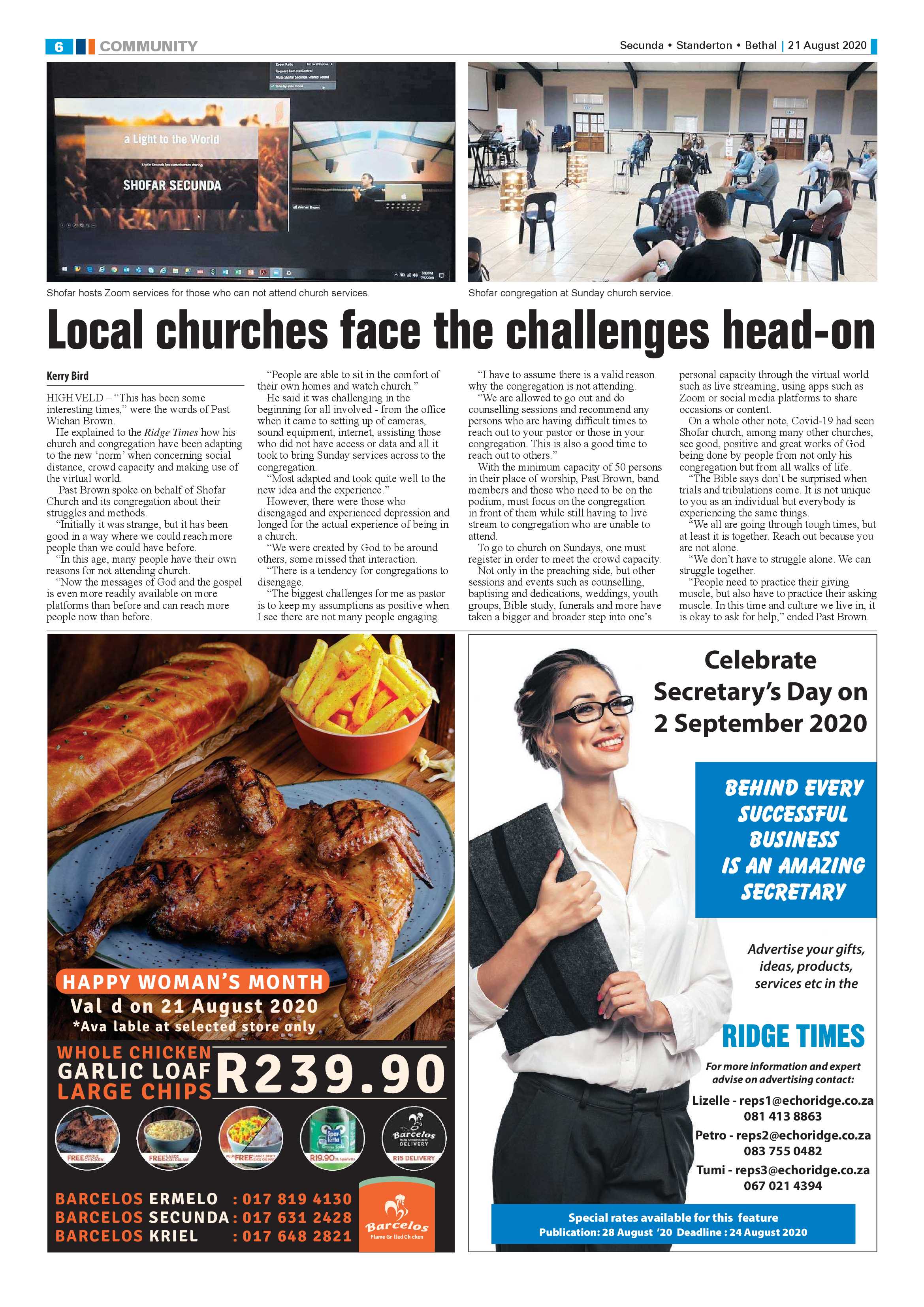Ridge Times 21 August 2020 page 8