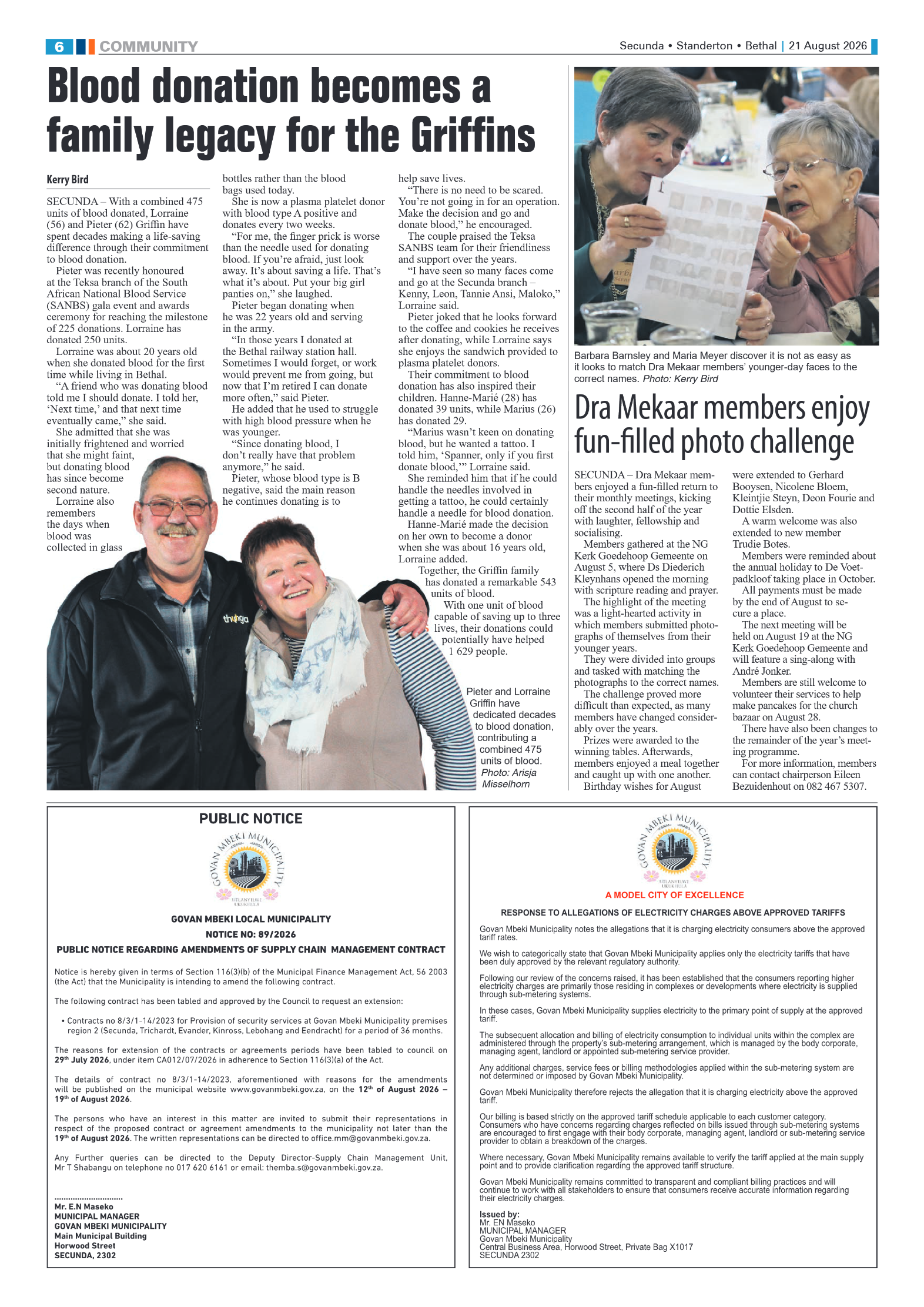Ridge Times 21 August 2026 page 6