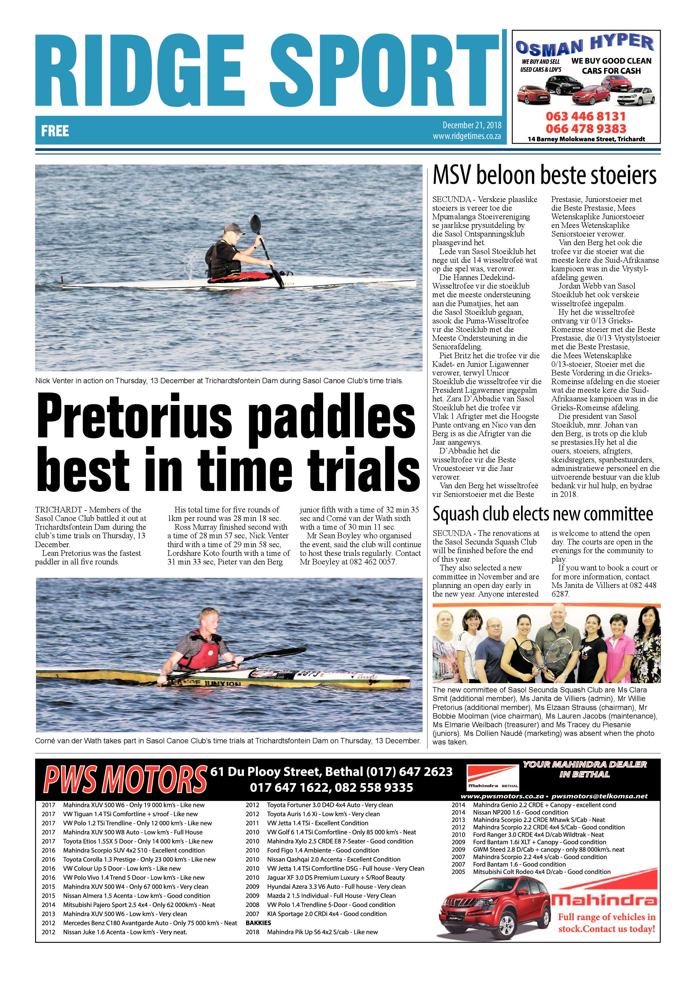 Ridge Times 21 December 2018 page 12