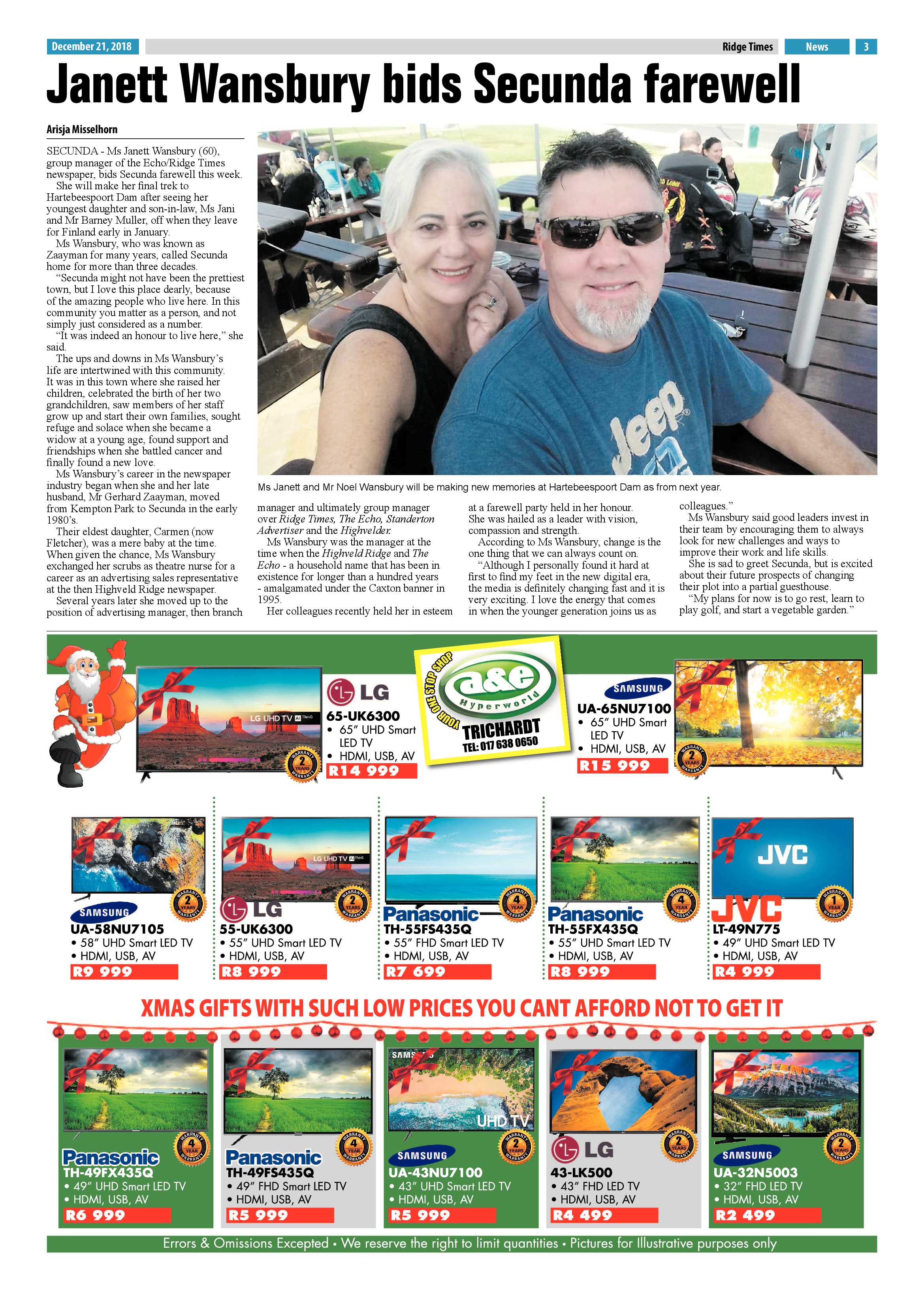 Ridge Times 21 December 2018 page 3