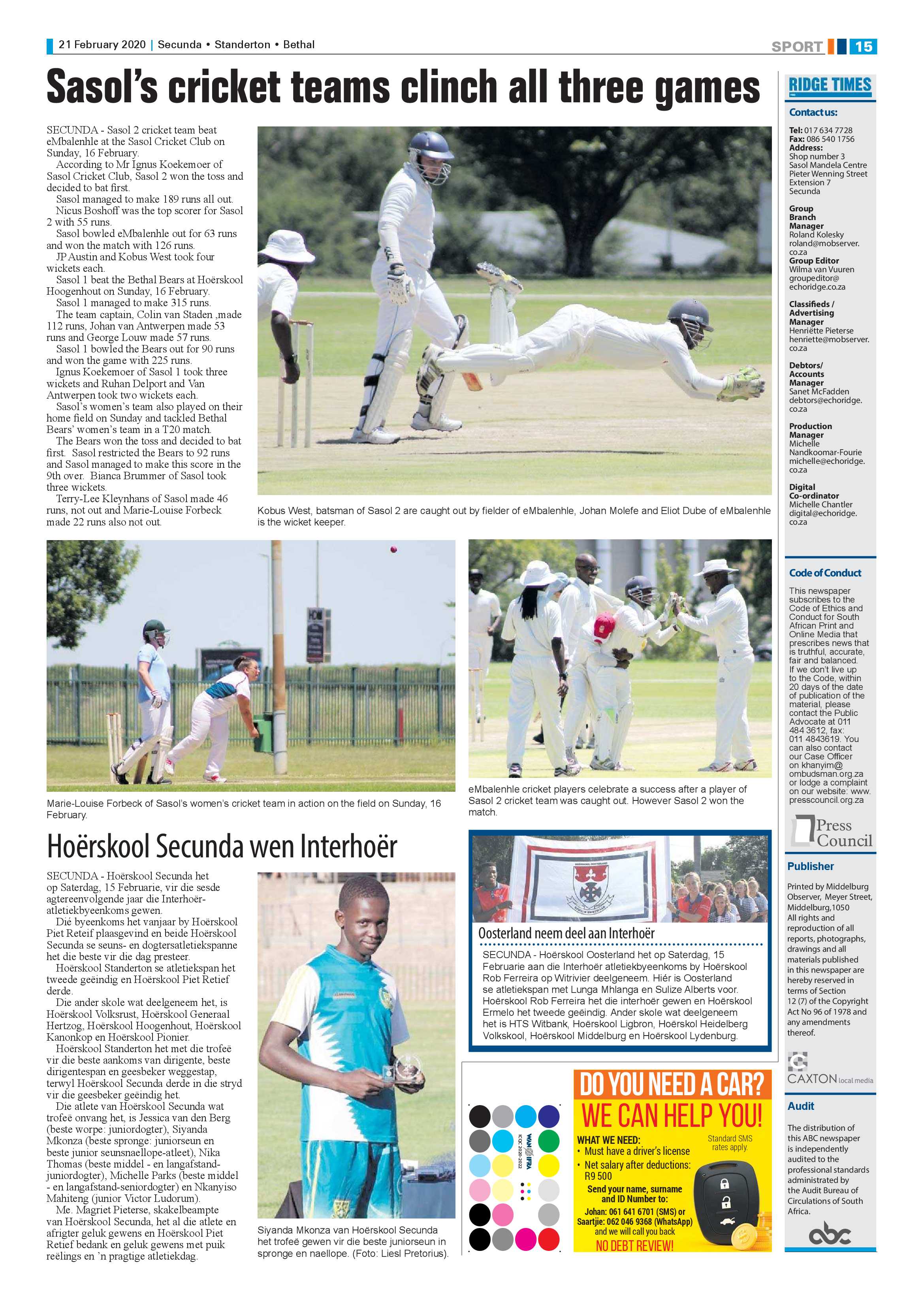Ridge Times 21 February 2020 page 17