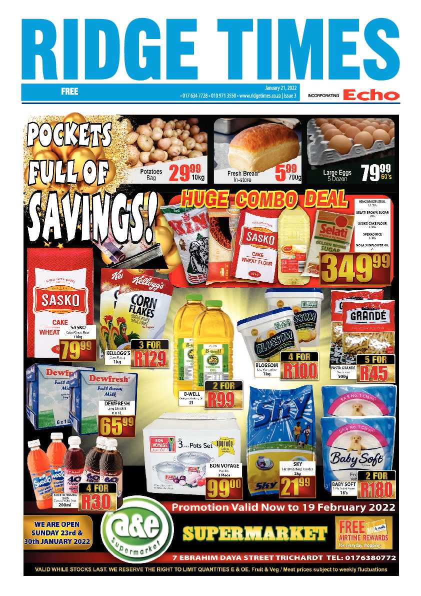 Ridge Times 21 January 2022 page 1