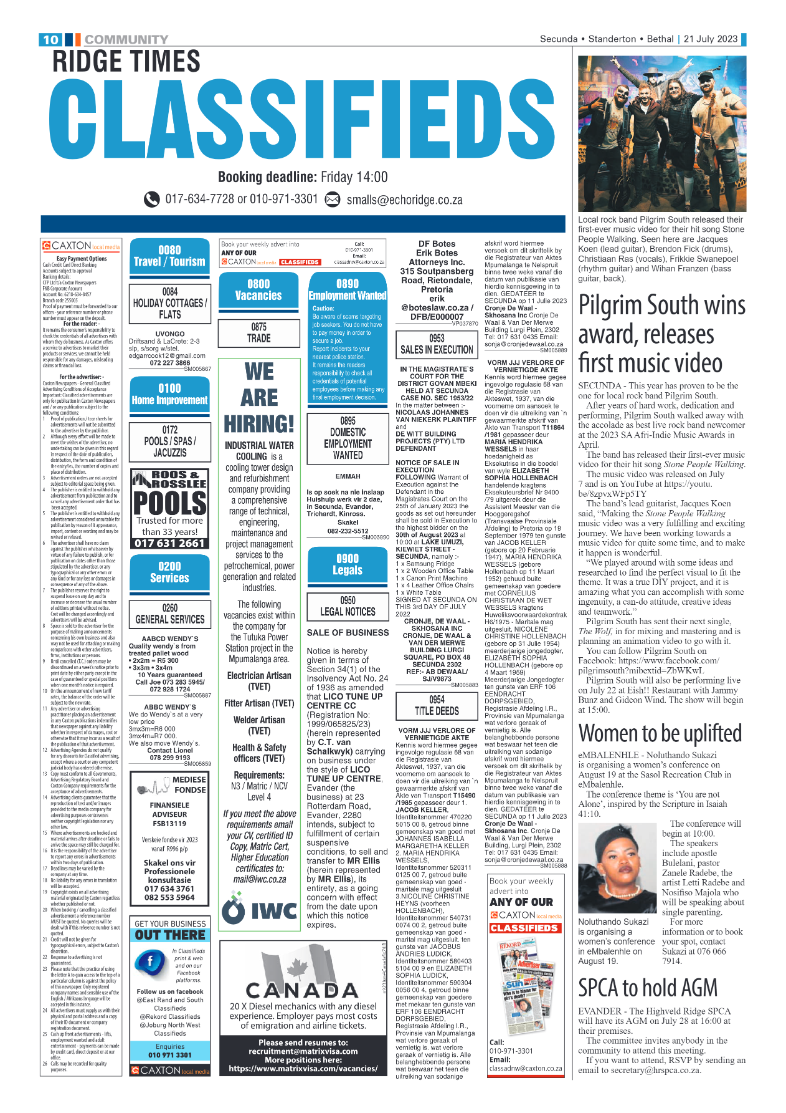 Ridge Times 21 July 2023 page 10