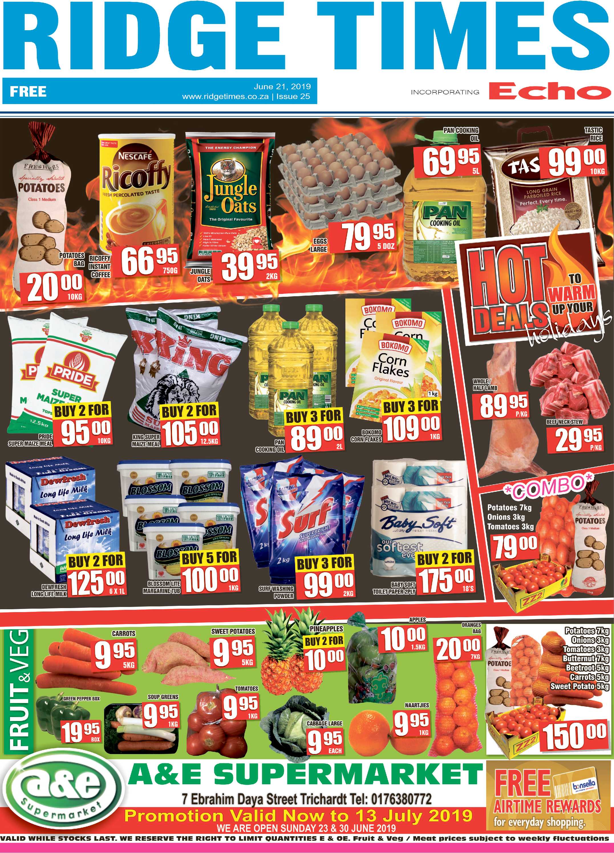 Ridge Times 21 June 2019 page 1