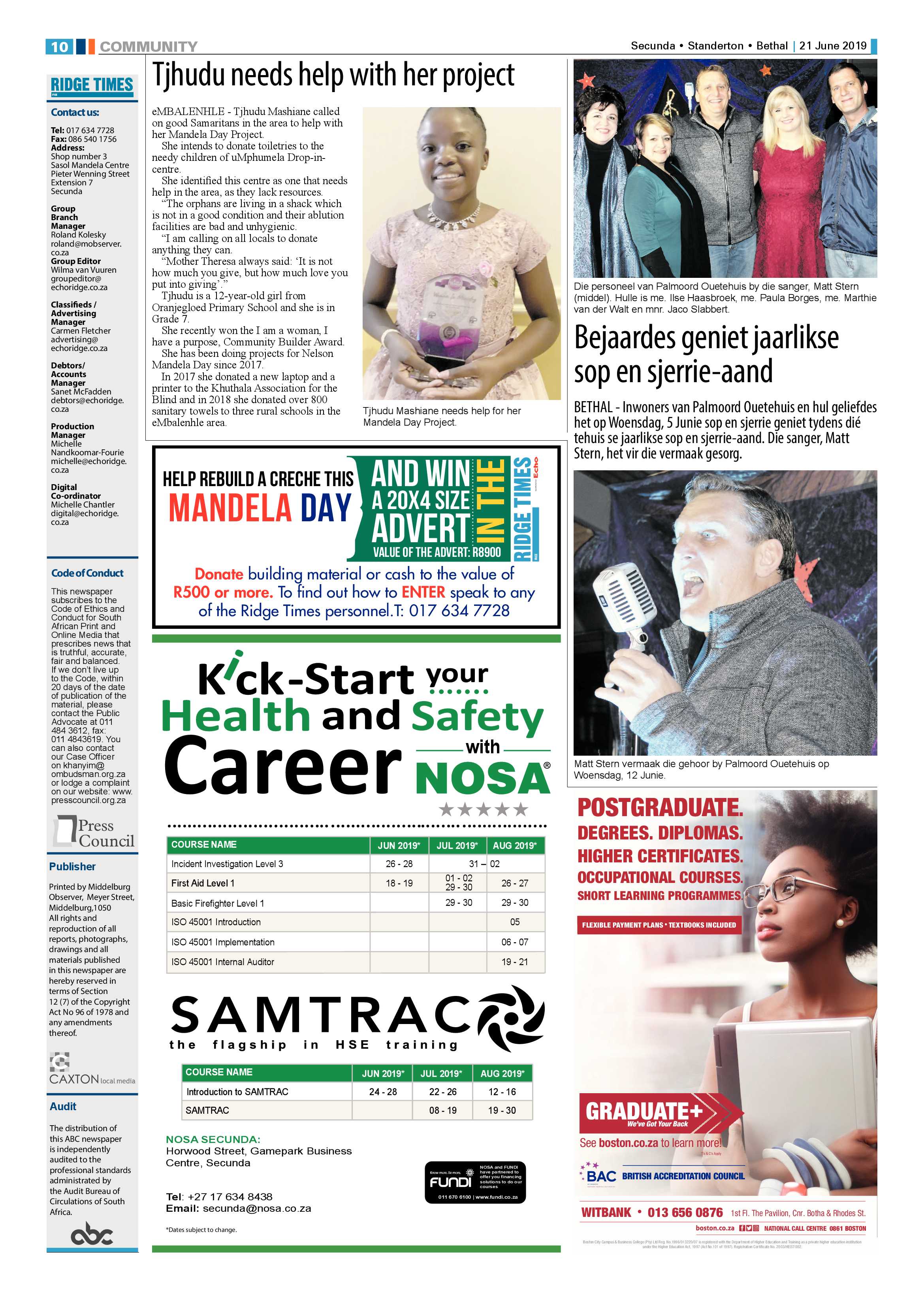 Ridge Times 21 June 2019 page 12