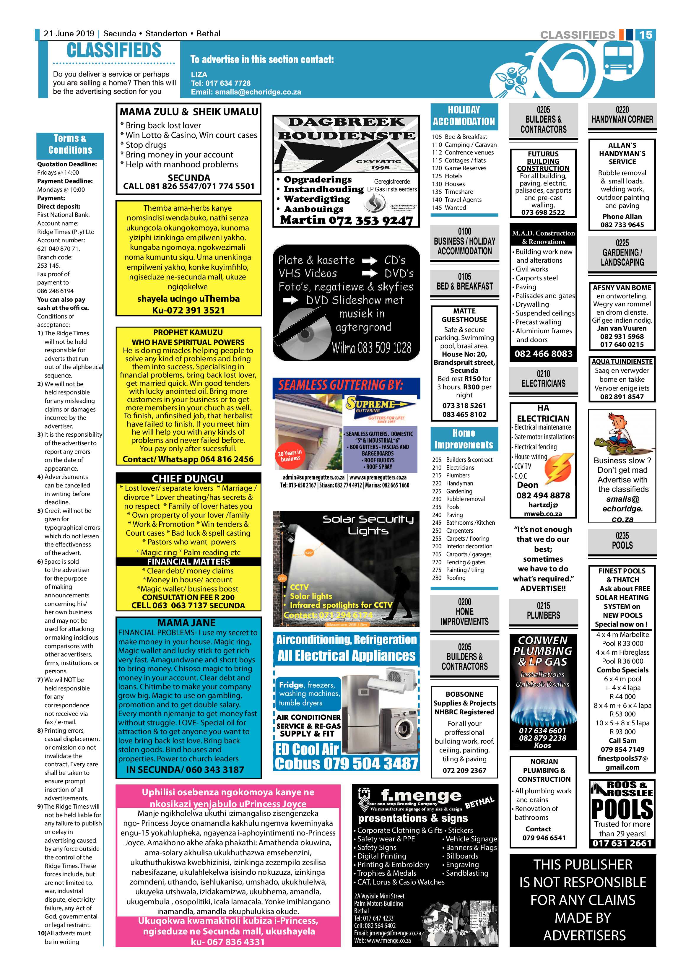 Ridge Times 21 June 2019 page 17