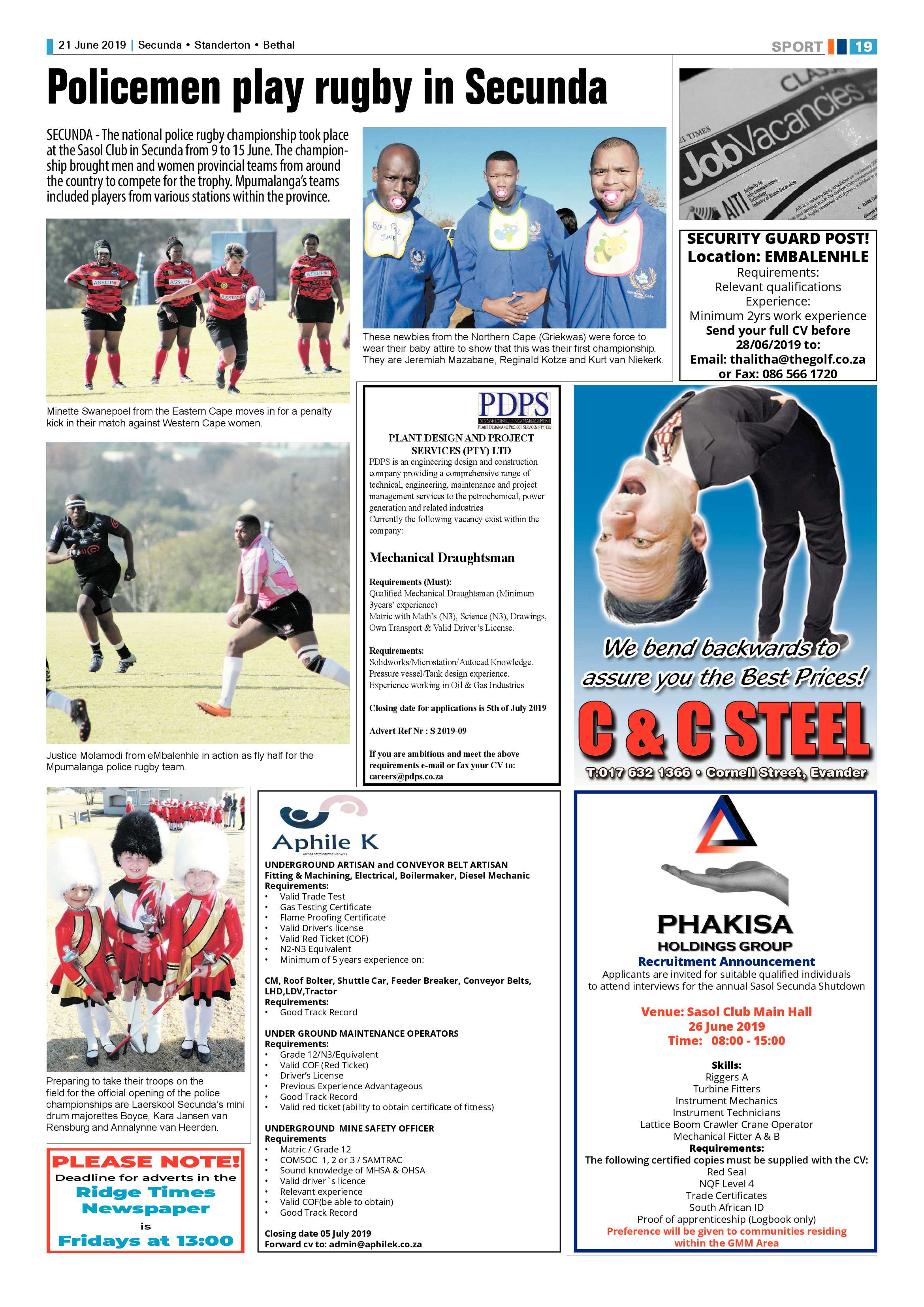 Ridge Times 21 June 2019 page 21