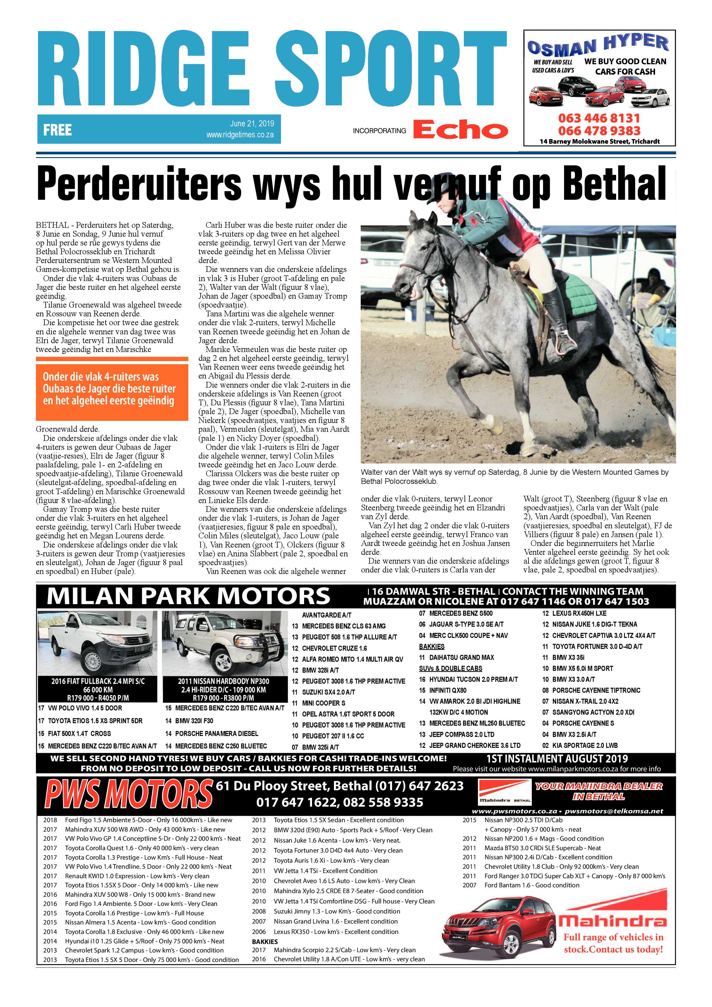 Ridge Times 21 June 2019 page 22