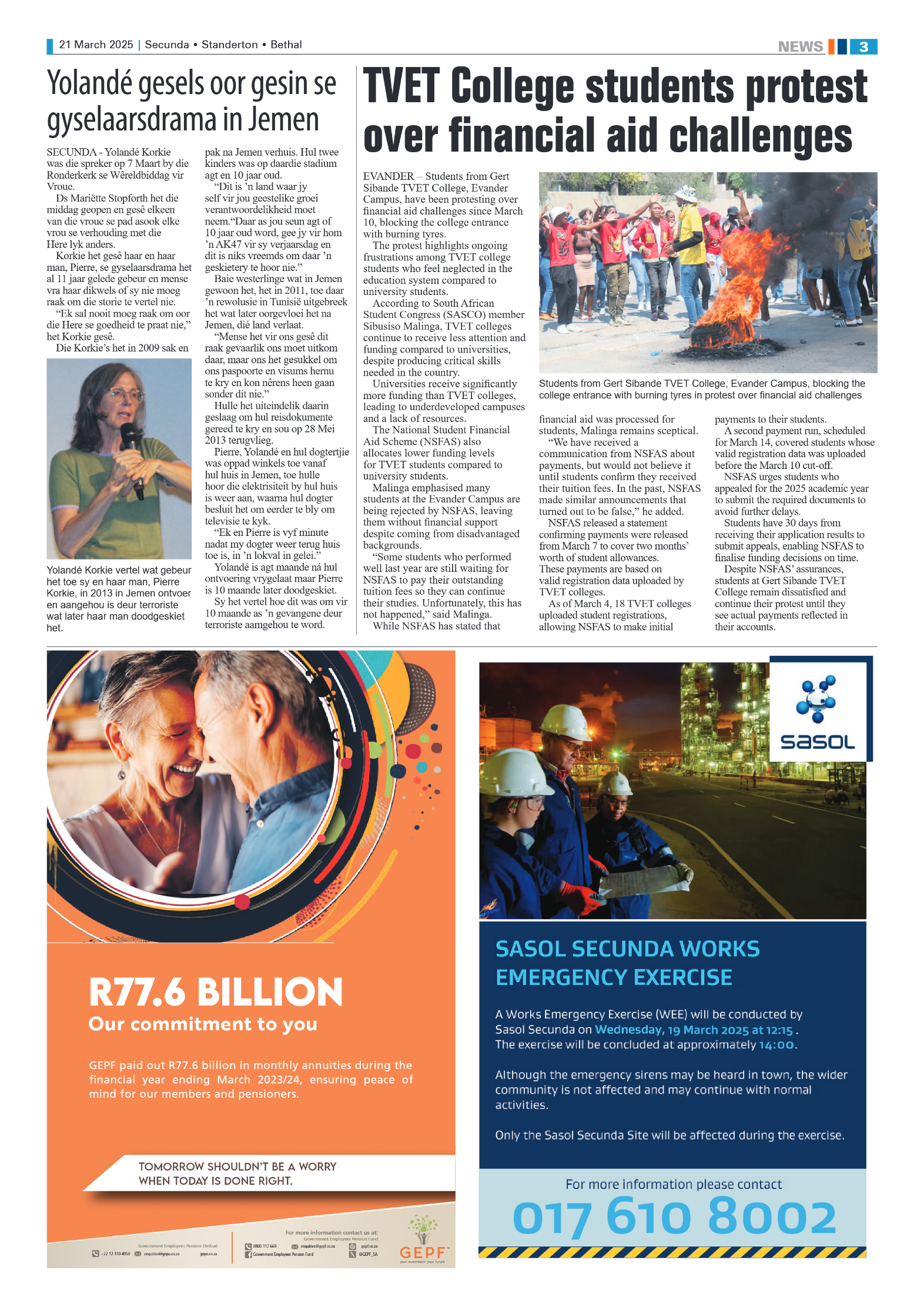Ridge Times 21 March 2025 page 3