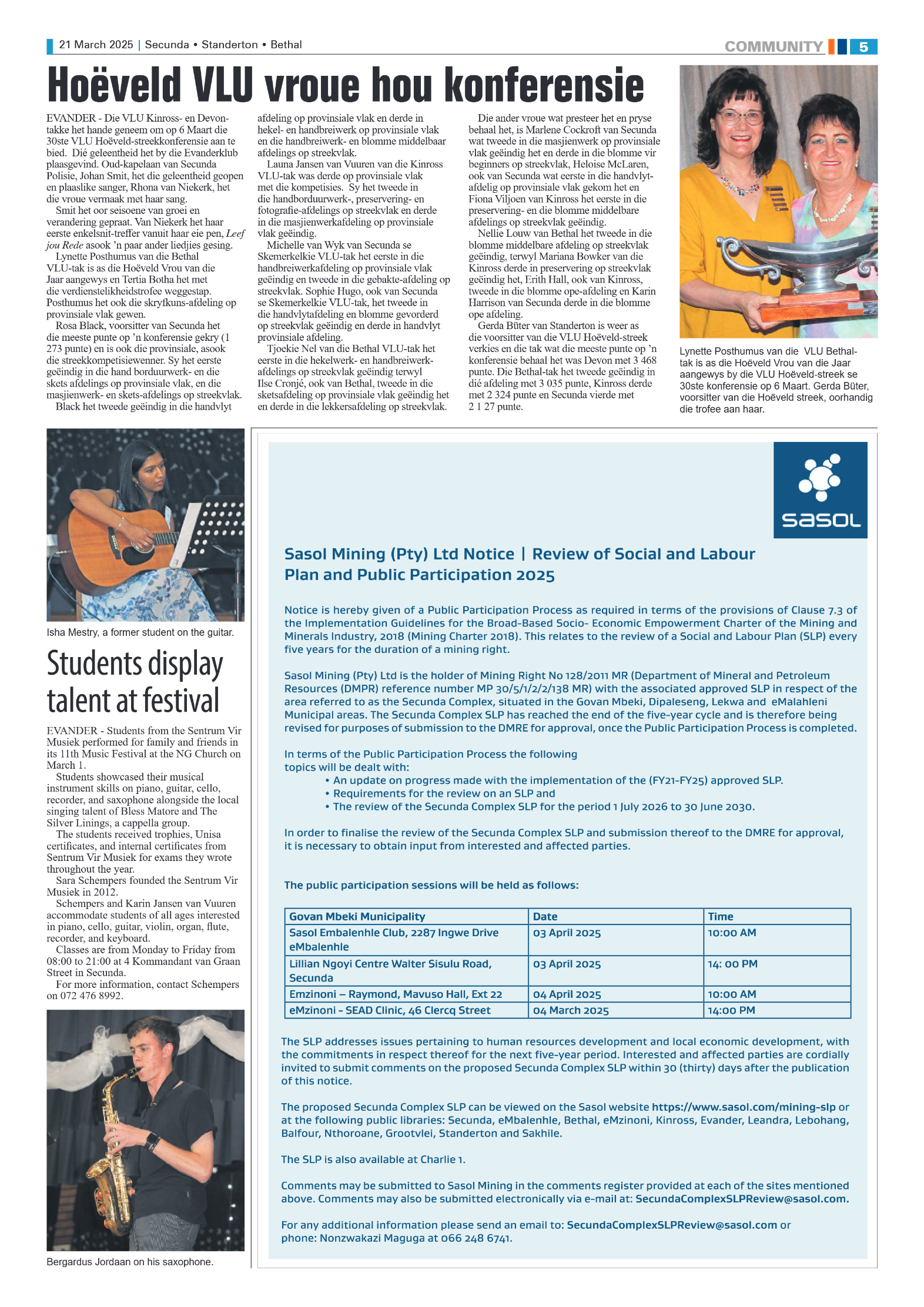 Ridge Times 21 March 2025 page 5