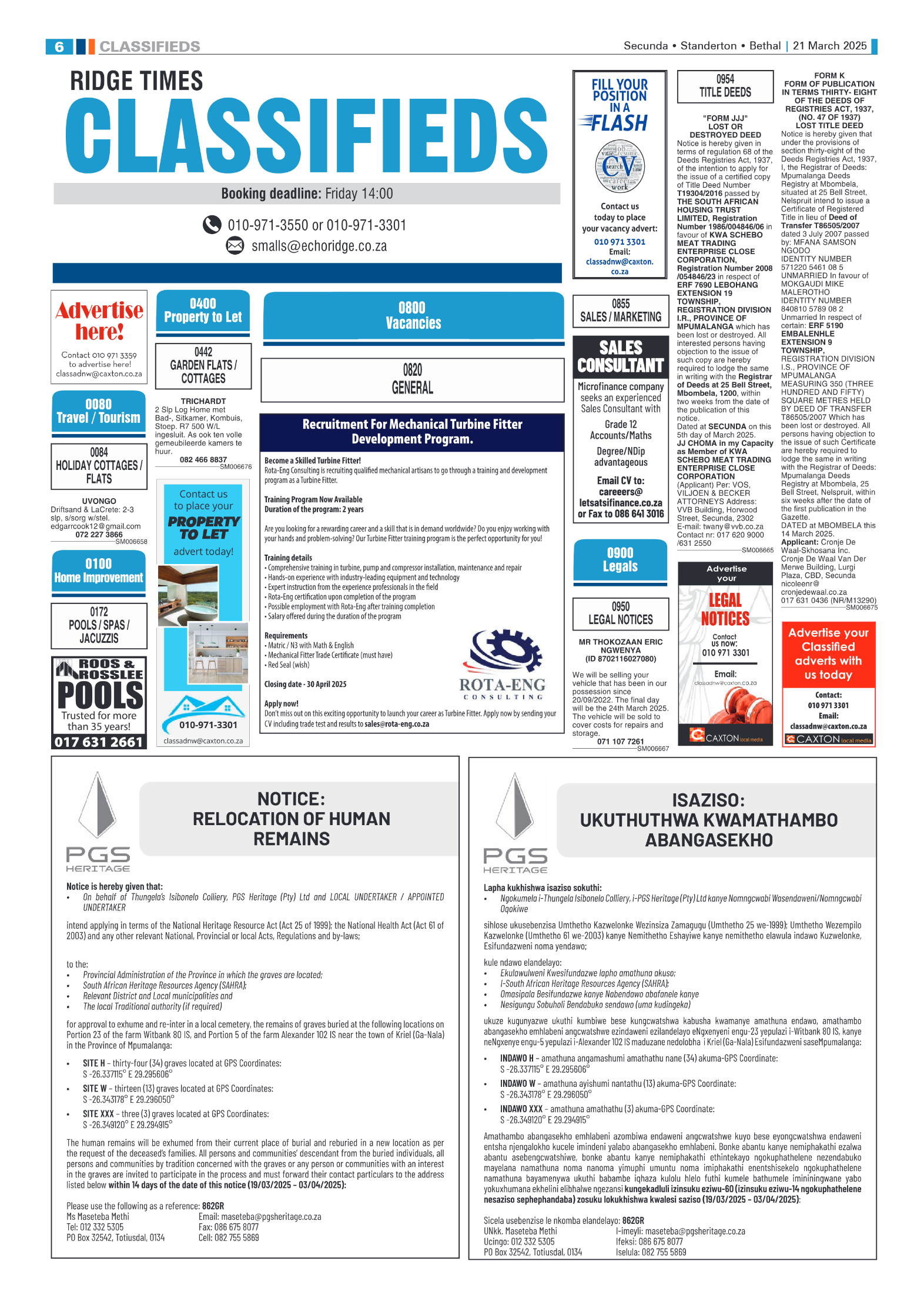 Ridge Times 21 March 2025 page 6