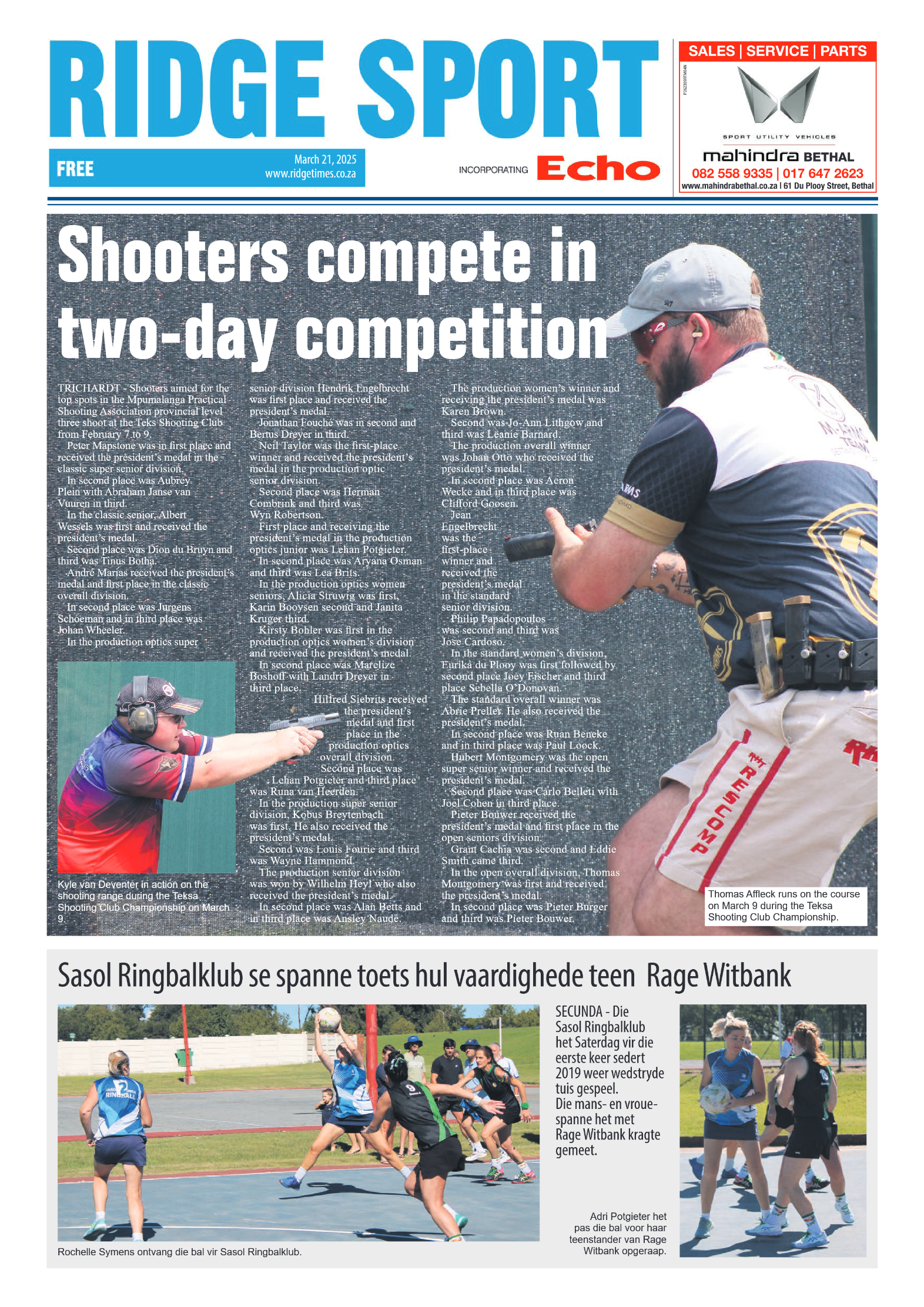 Ridge Times 21 March 2025 page 8