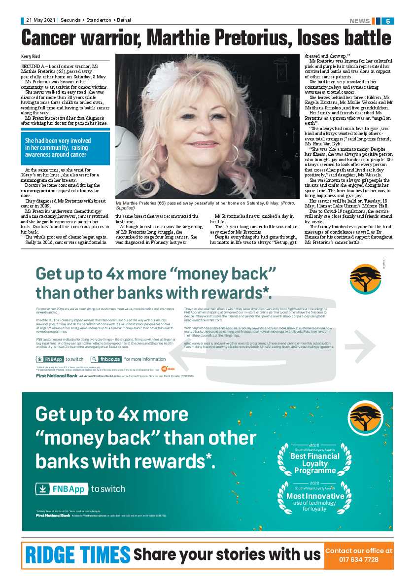 Ridge Times 21 May 2021 page 5