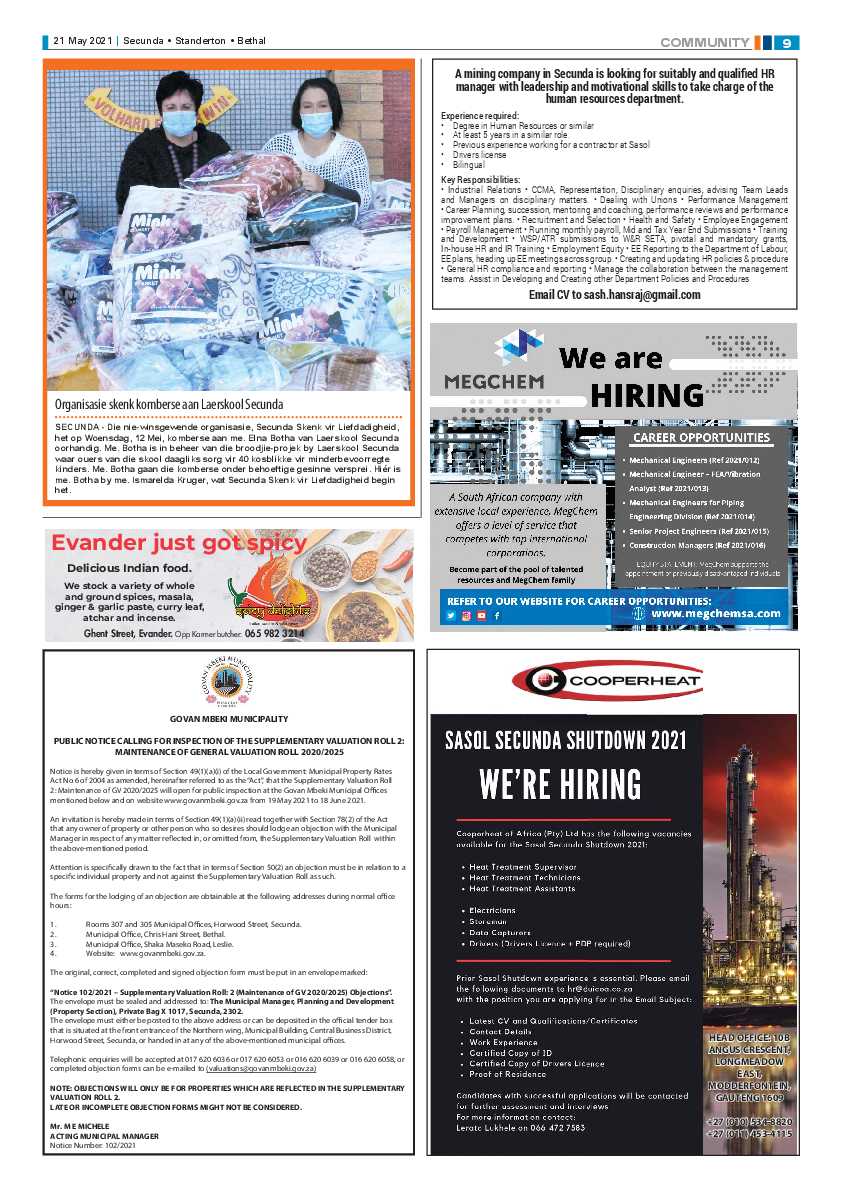 Ridge Times 21 May 2021 page 9