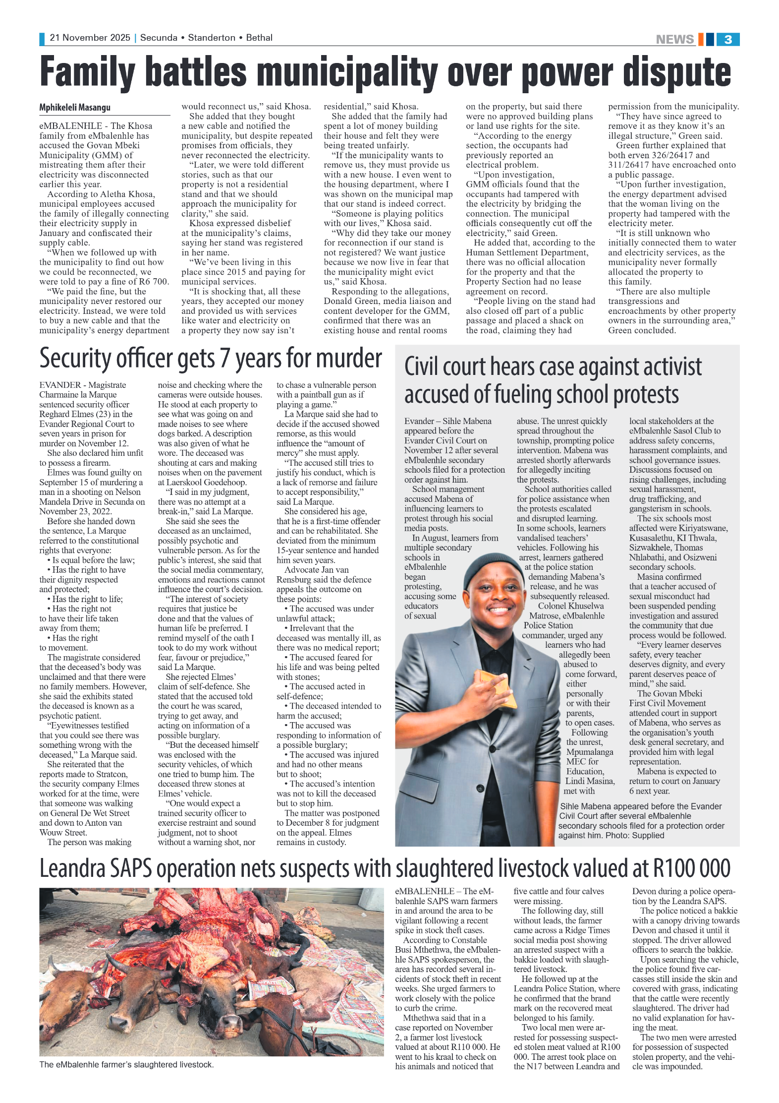 Ridge Times 21 November 2025 page 3