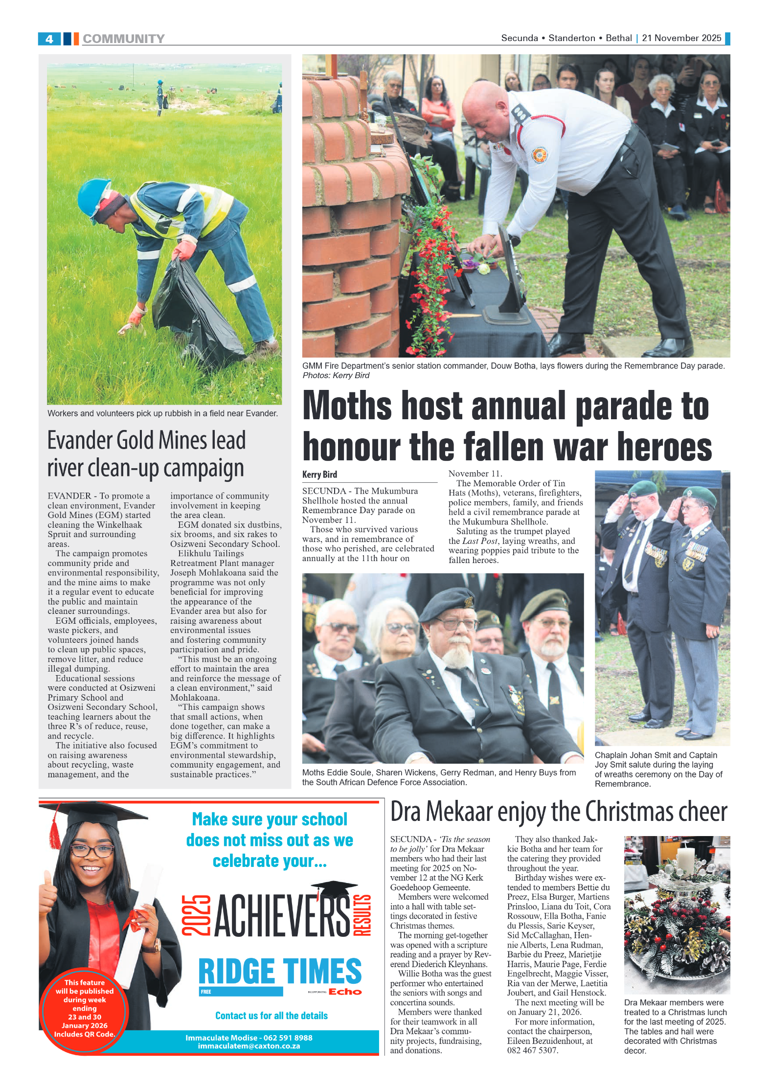 Ridge Times 21 November 2025 page 4